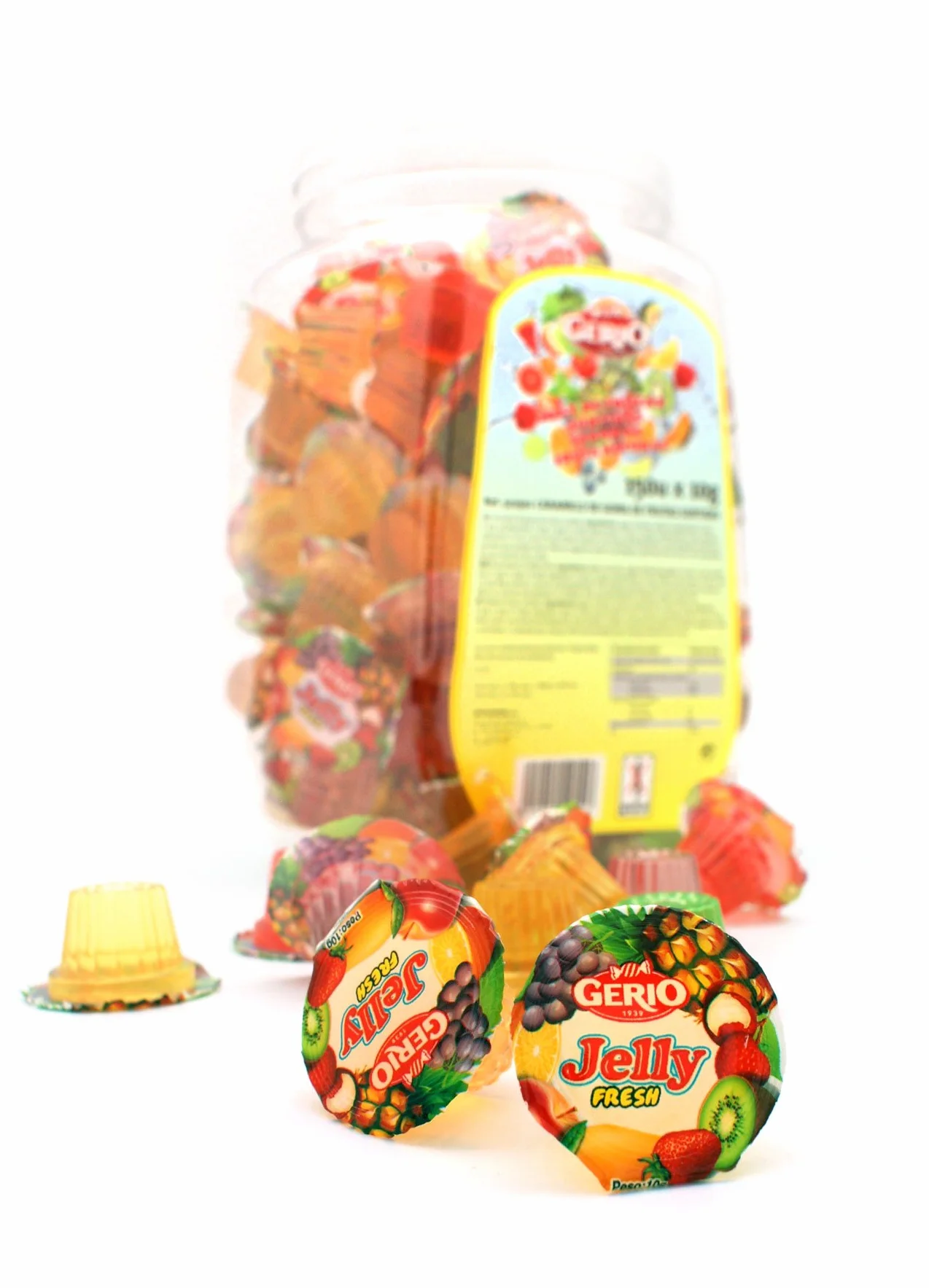 Gerio Tarrinas Jelly Frutas sin azúcar 150 Unidades