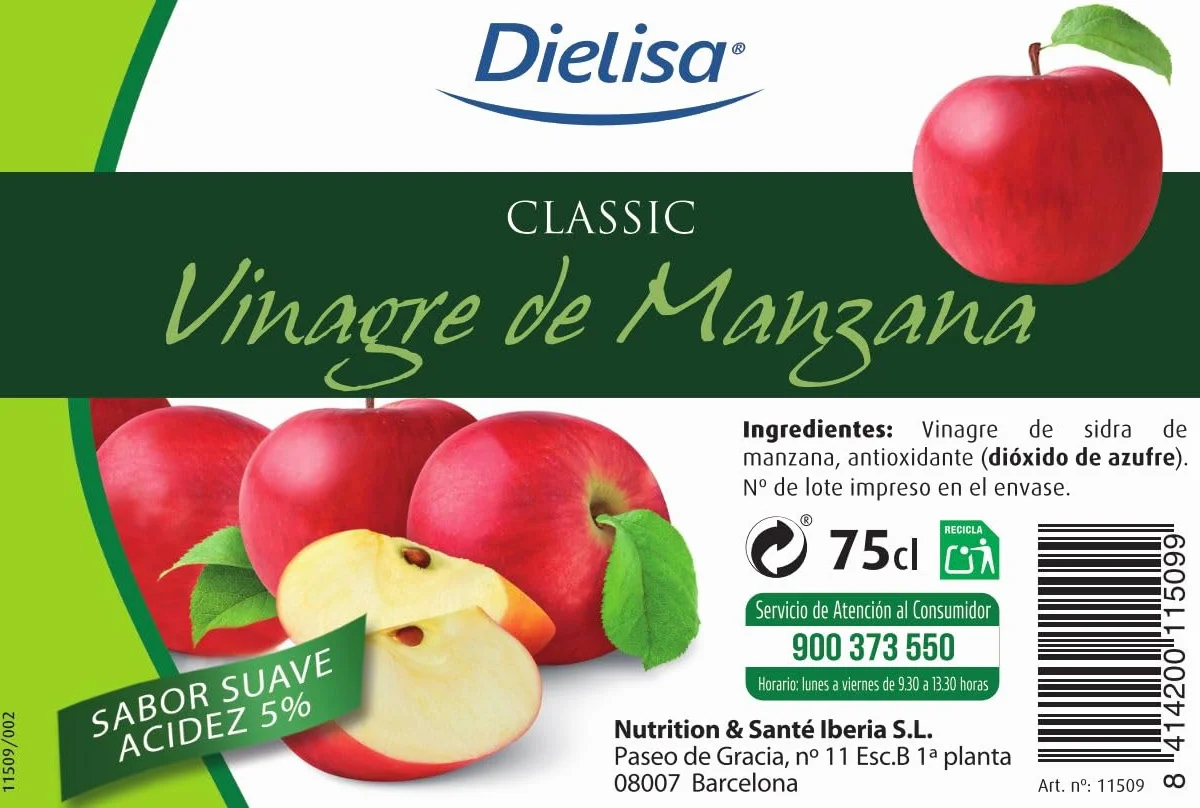 VINAGRE MANZANA 750 ml
