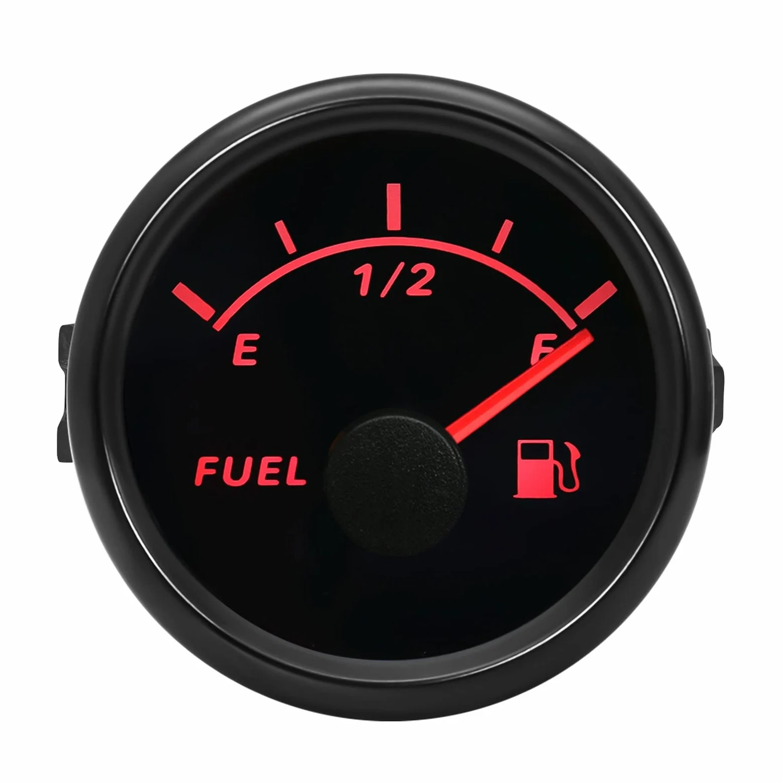 Sensor de Nivel, Indicador de nivel de combustible de 0-190 Ohm y 52MM con Sensor, indicador de combustible de retroiluminación roja, Sensor de nivel de agua for coche, barco, caravana(Light blue)