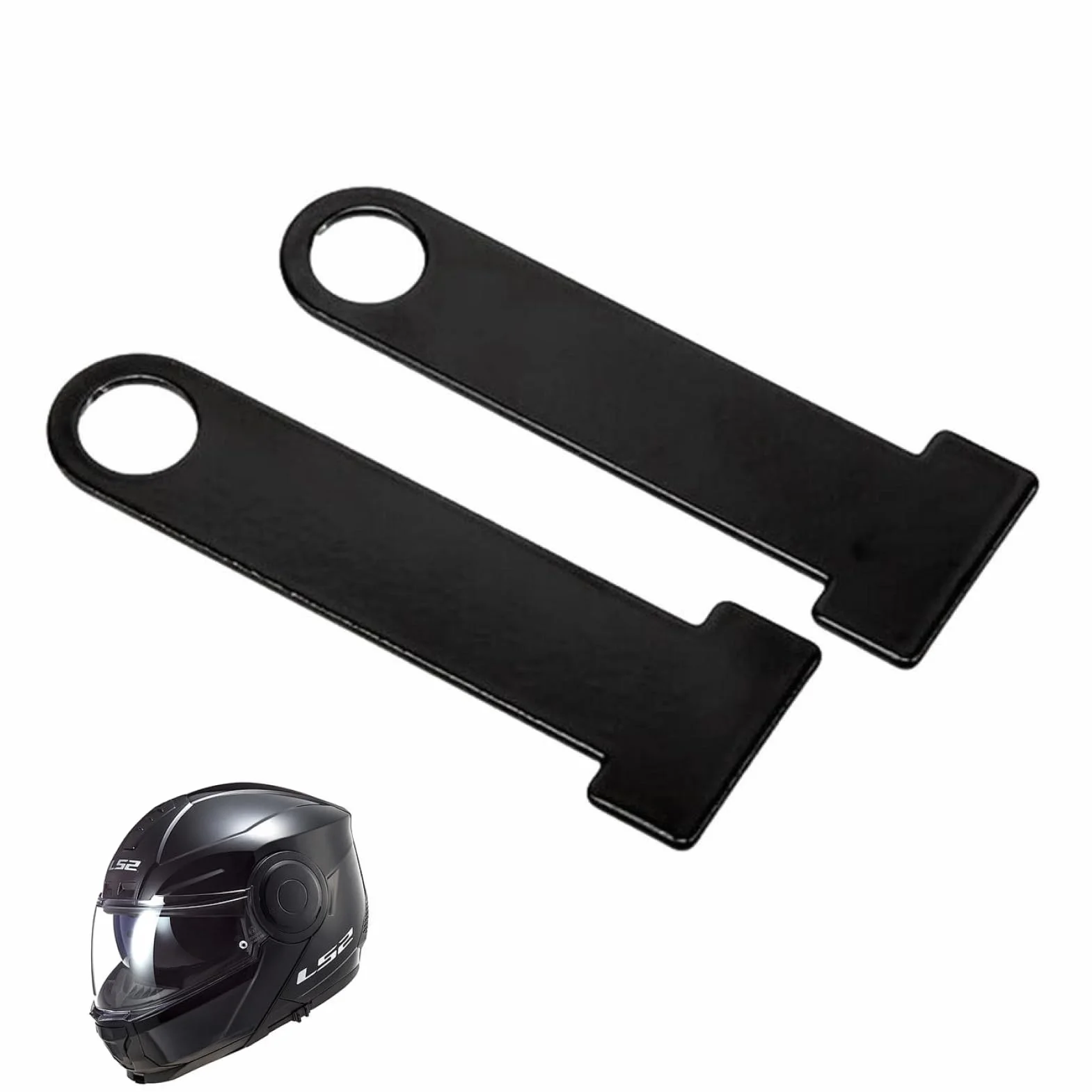 Cerradura de casco de motocicleta, 2 unidades, alta calidad, cierres de seguridad para cascos con cierre rápido, resistente a la corrosión, alta tenacidad, fácil instalación, ideal para motociclistas