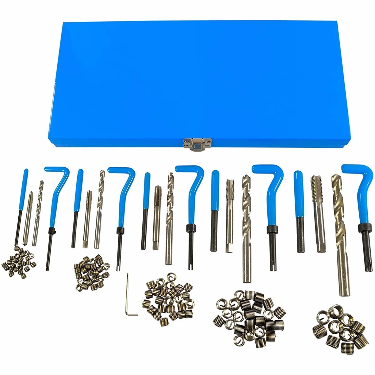 131piezas. Juego de herramientas Reparación roscado I M5-M6-M8-M10-M12 I Reparación partes como Helicoil