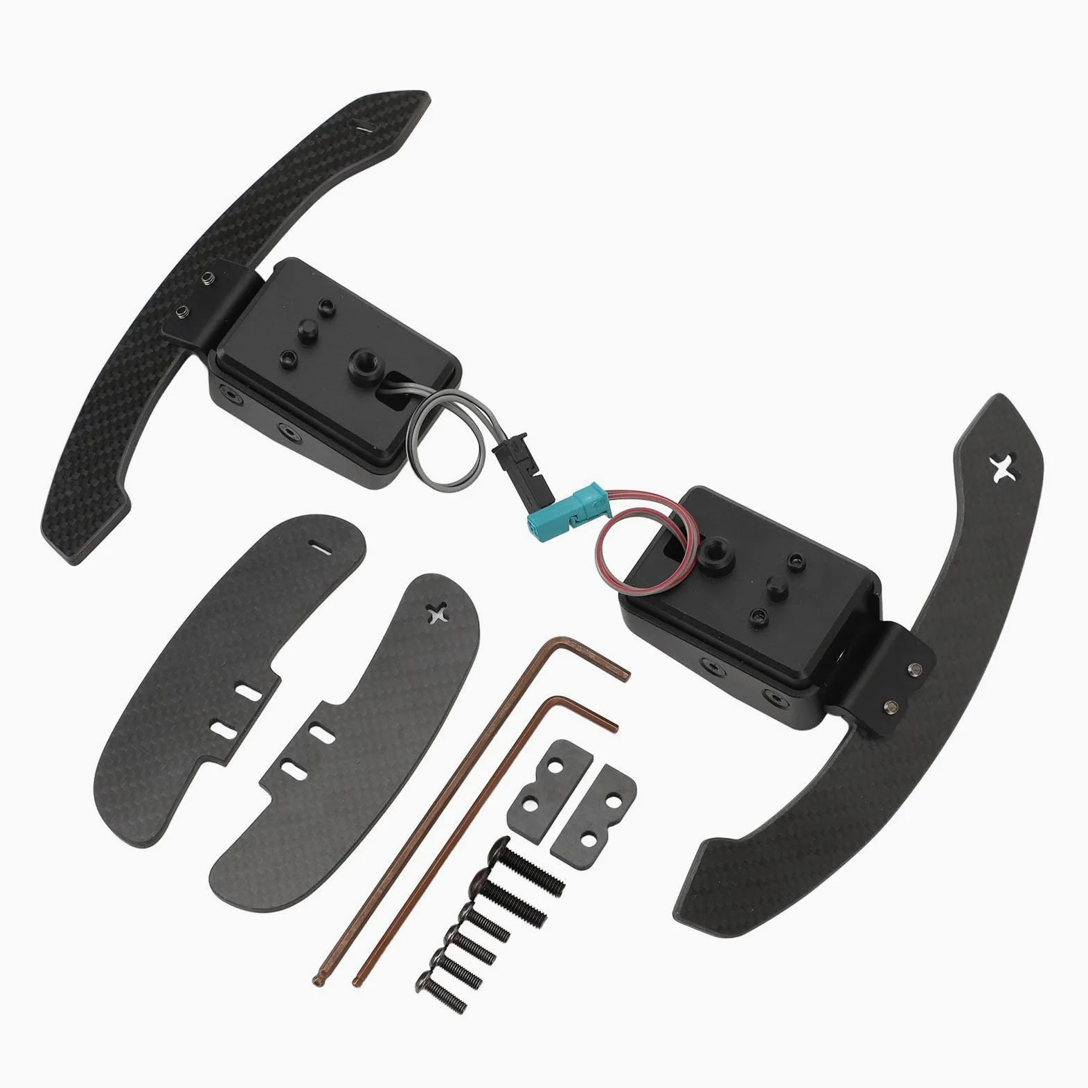1 par de Extensiones Magnéticas de Paleta Volante Fibra Carbono para 1 Serie F20 F21 2 Series F22 F23 F45 F46