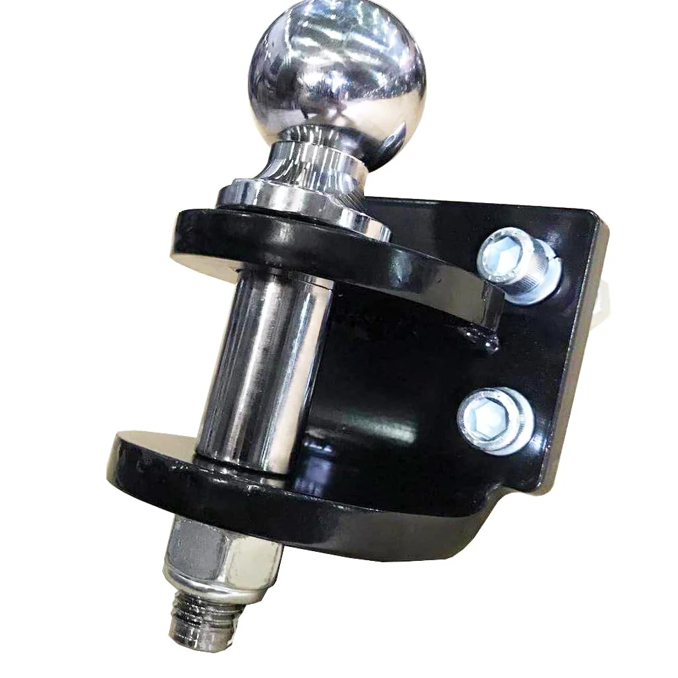 Acoplamiento Mixto,Enganche de Remolque con Bola 50mm, Fuerza de tracción 3,5 t (Black)