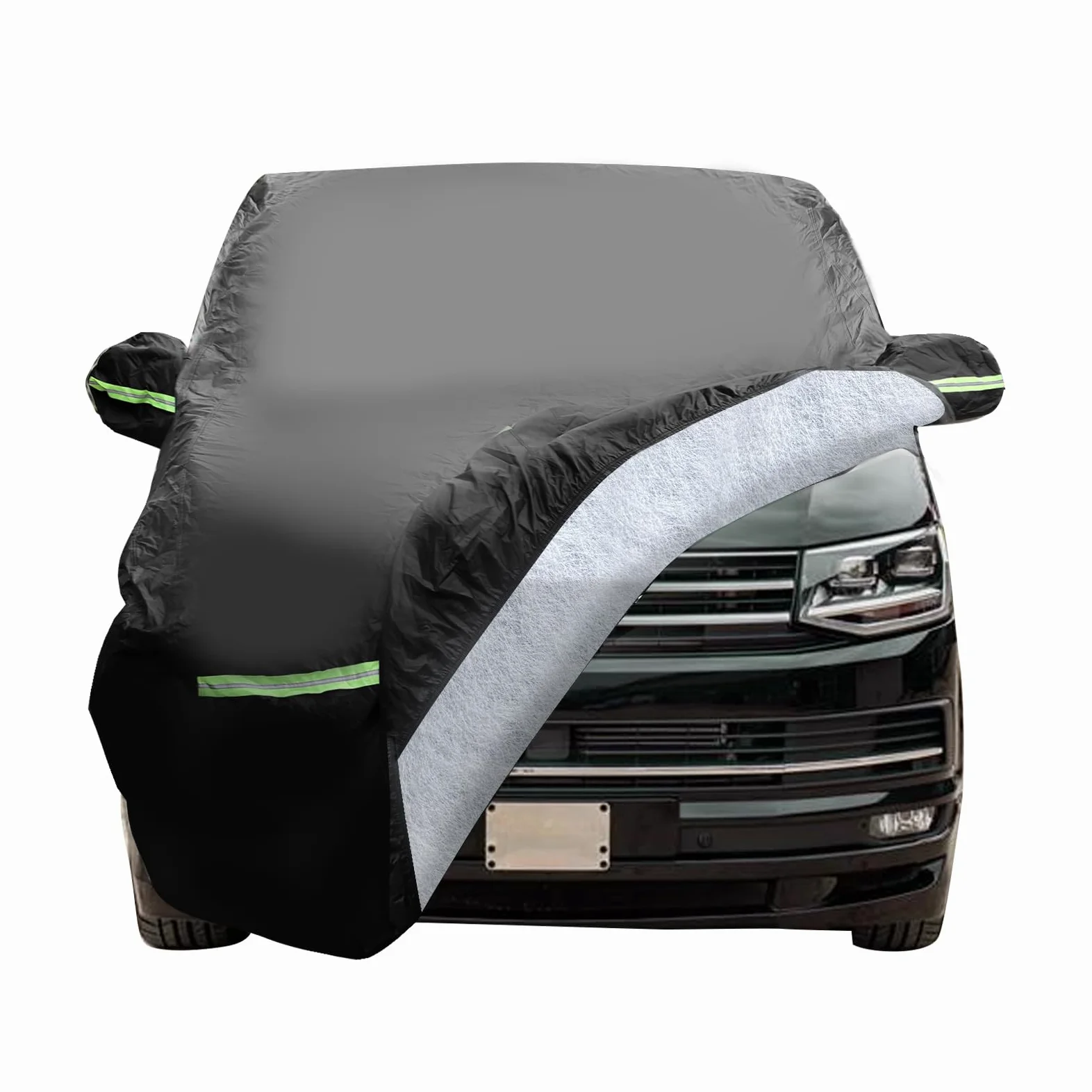 Funda de Coche para VW T4 1995-2004, 210D Impermeable para Todo Tipo de Clima, Resistente al Viento, a Prueba de Nieve, protección UV, para Interiores y Exteriores, Cubierta