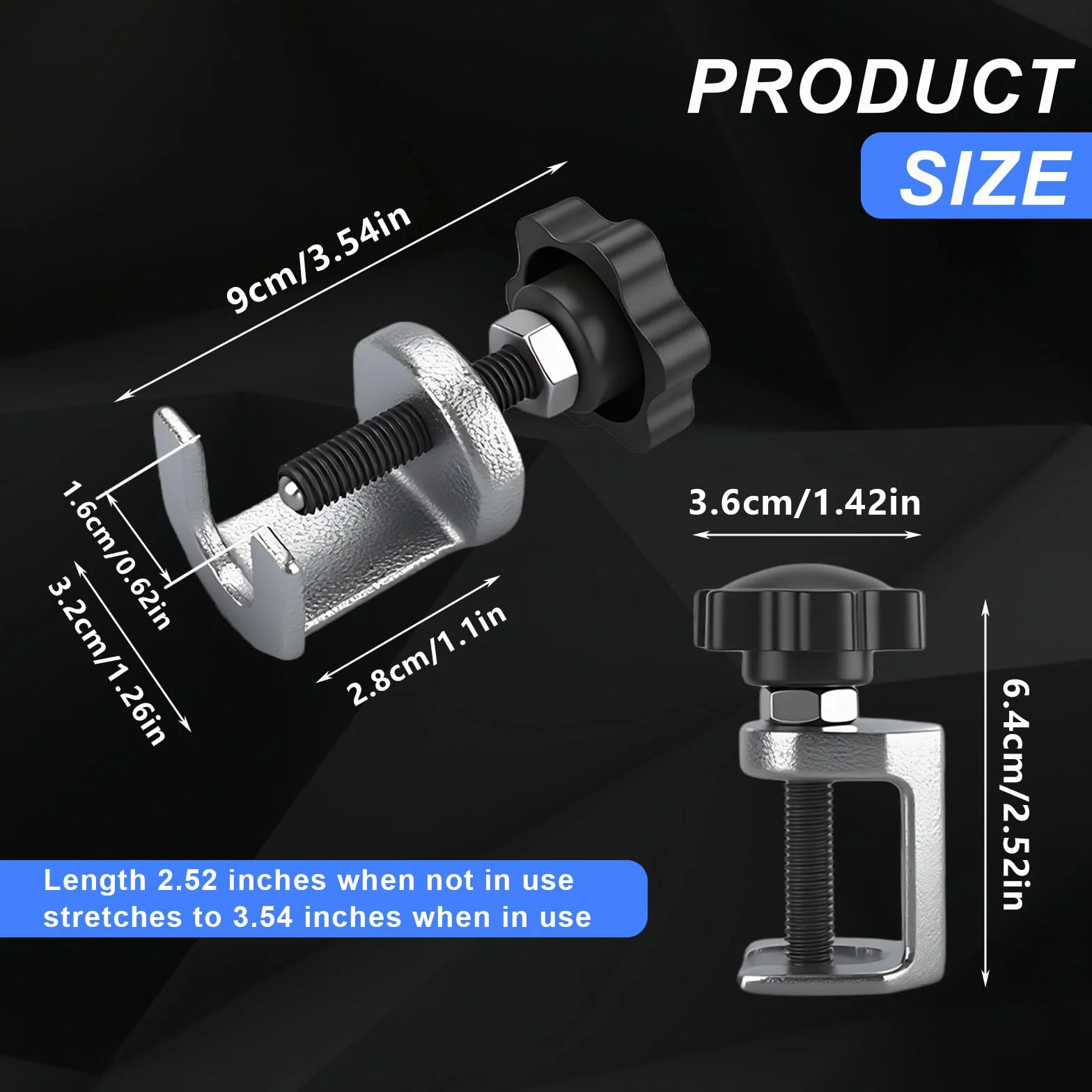 Extractor de brazo del limpiaparabrisas, herramientas de desmontaje del brazo del limpiaparabrisas, herramienta de desmontaje ajustable, extractor universal de brazo del limpiaparabrisas para coches