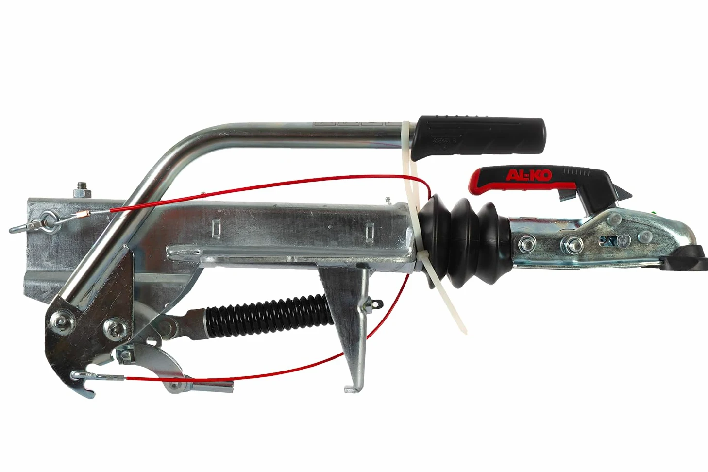 AL-KO Dispositivo de inercia con Enganche AK161 para Remolque 161S 950-1600 kg Lanza en V Freno de inercia Carga Vertical 100 kg Montaje Superior o Inferior galvanizado