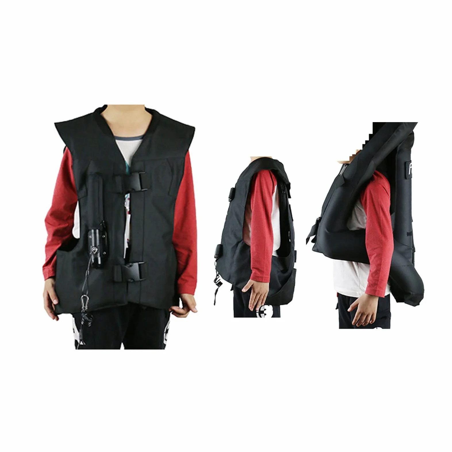 Chaleco Airbag Ecuestre for Niños Chaqueta De Bolsa De Aire for Montar En Motocicleta Hebilla De Tamaño Ajustable Abrigo Concurso Equitación