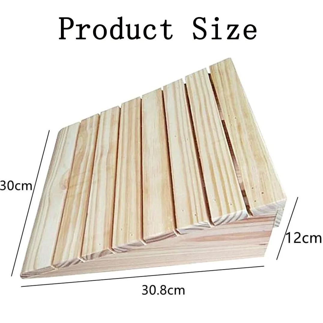 Profesional Rampas De Acera De Entrada,Rampas para Sillas De Ruedas para Escalones,Portátil Rampas De Umbral Ligeras,Molduras De Madera Listones,30.8 * 30 * 12CM