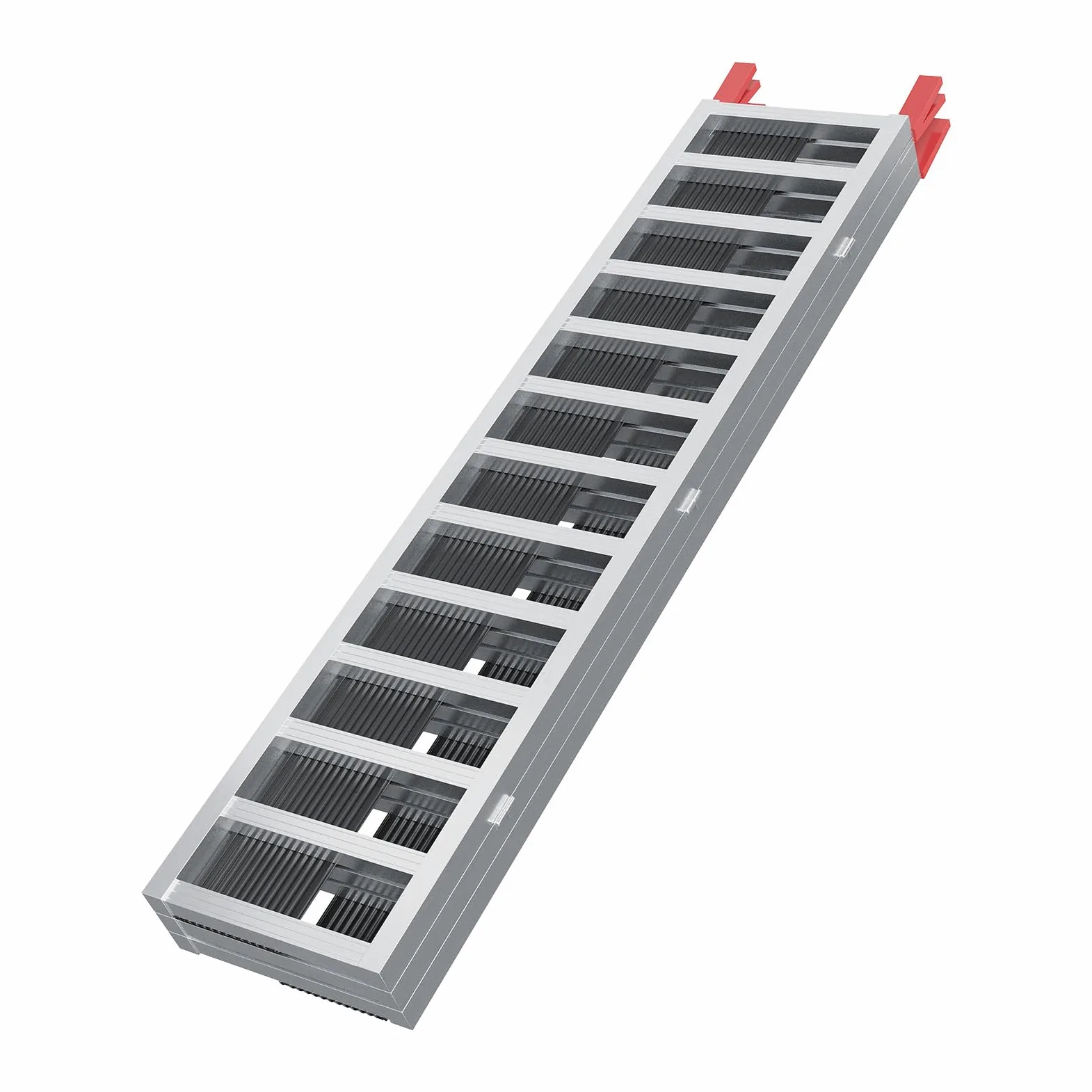 Garvee Rampa Plegable Aluminio 6061 3 Secciones 680 kg | Rampa aluminio 6061 plegable 3 secciones. Capacidad 680 kg, con funda de goma roja. Para carga de moto y vehículos.