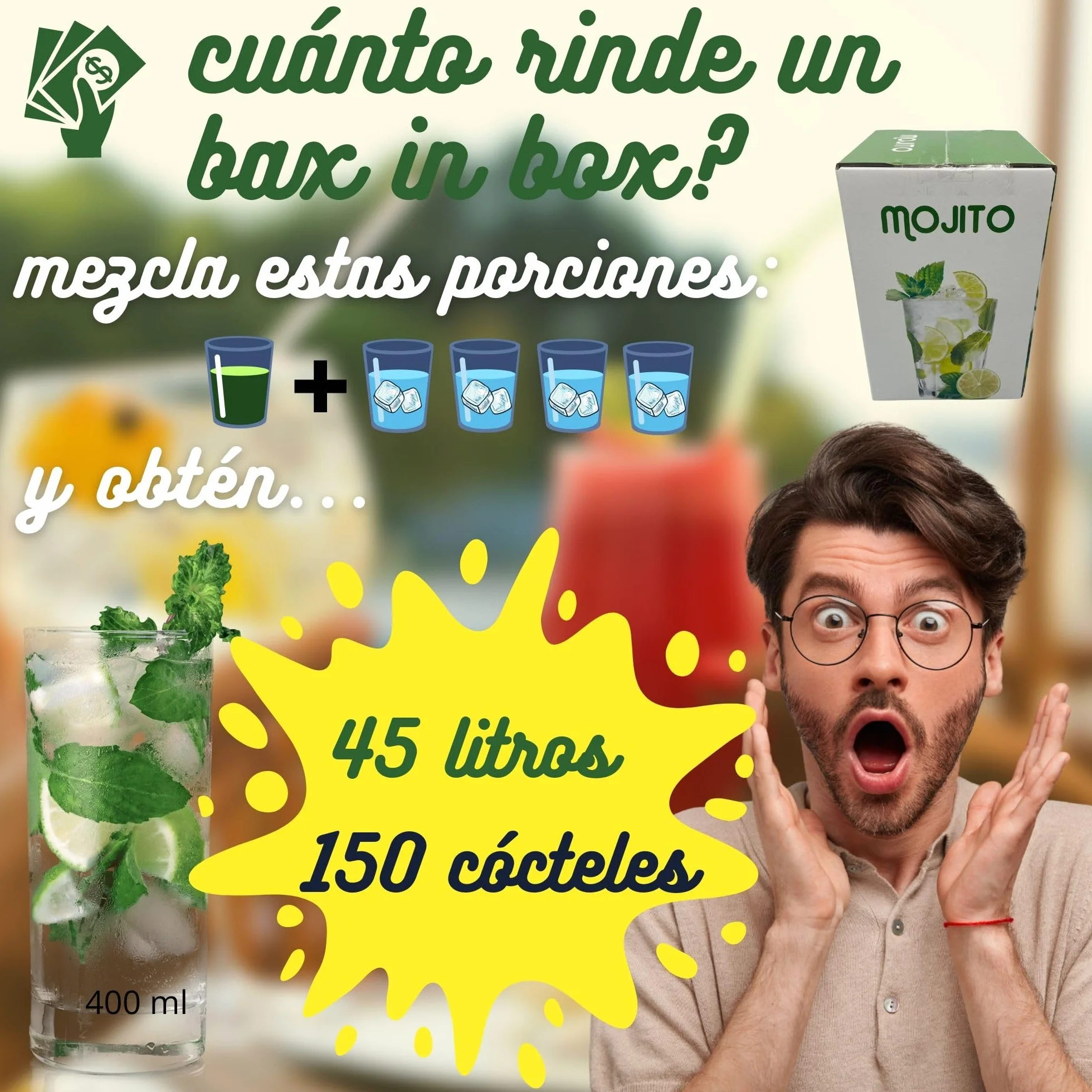 Concentrado de Mojito Premium Bag in Box 10 Kg (9L) Destilerías Riojanas