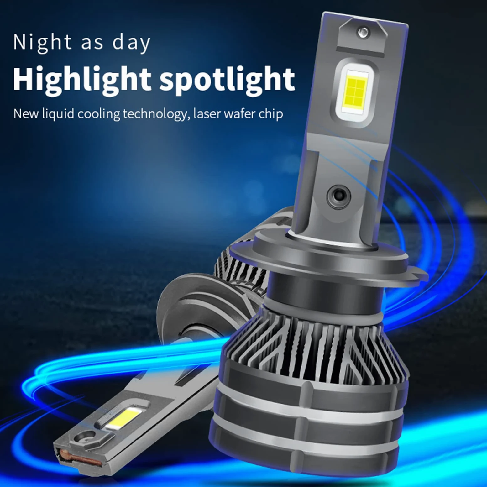 Bombillas LED, Actualización De Bombillas LED Kit De Conversión Súper Brillante De 110 W Plug And Play, Sin Polaridad-2 Bombillas,H1