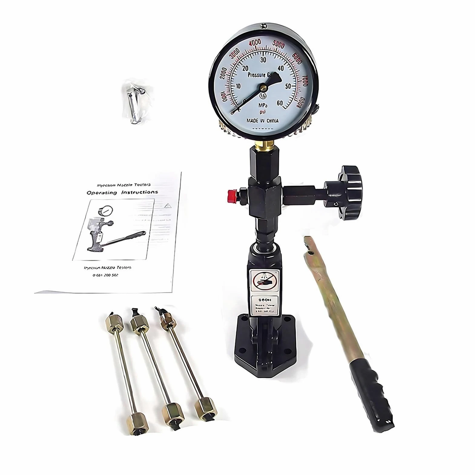 Comprobador de inyectores – Herramienta de calibración profesional – Comprobador piezoeléctrico electromagnético de riel común para sistemas de combustible diésel, compatible con Bosch, Denso, Delphi