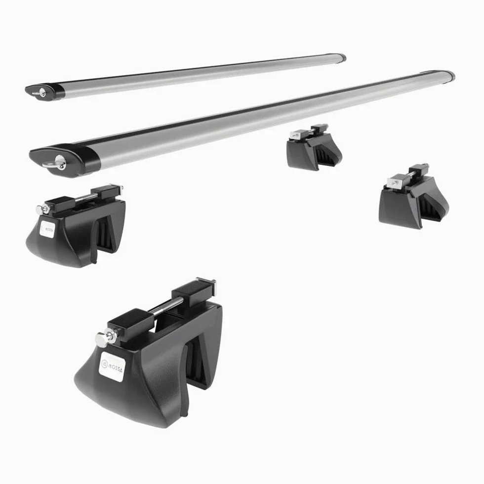 Mossa Barras de Techo ALU aptas para Ford Tourneo Connect 13-18 Plata DA | Furgoneta, II - railing integrado