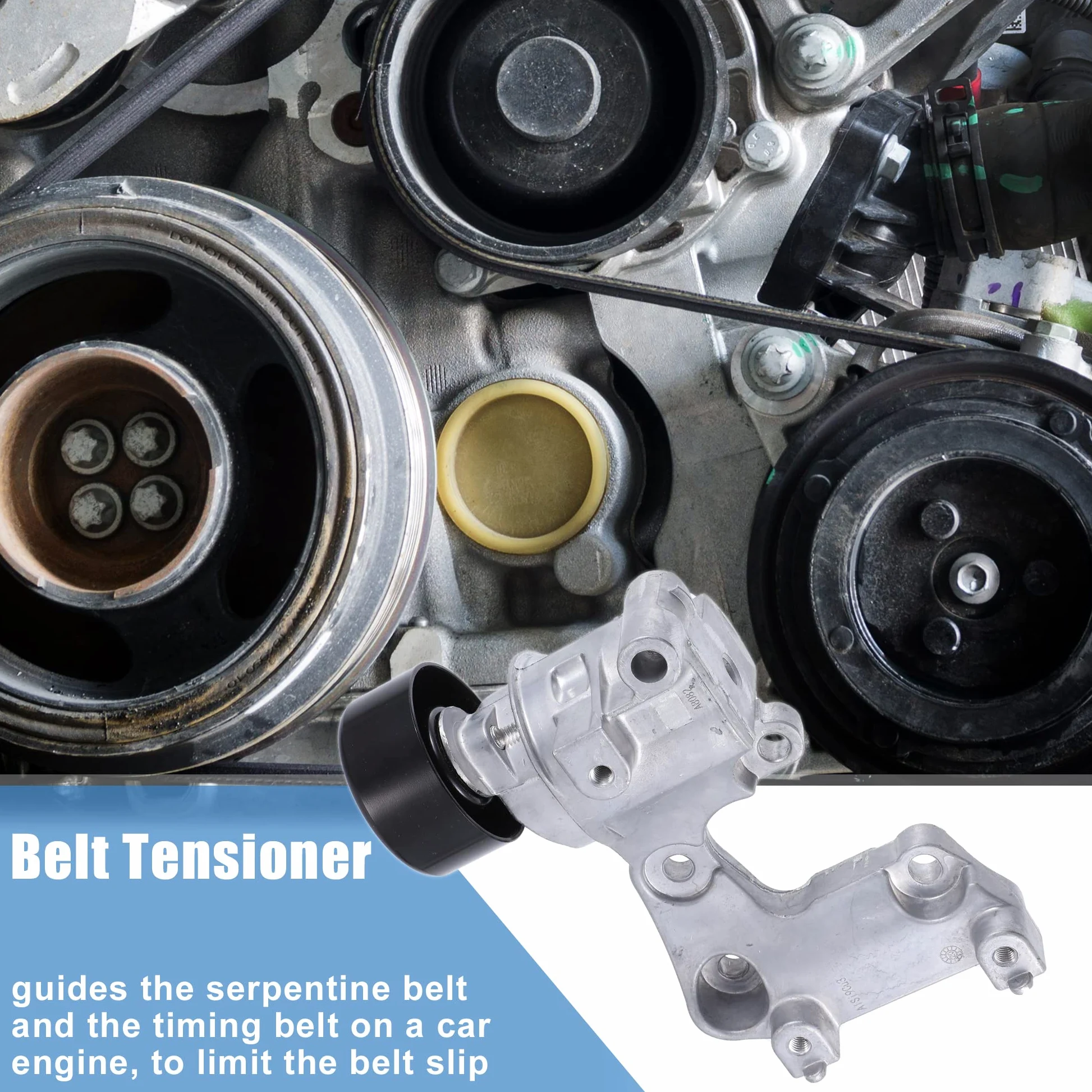 X AUTOHAUX 1uds Motor Correa Tensor Polea para Toyota 16620-31040