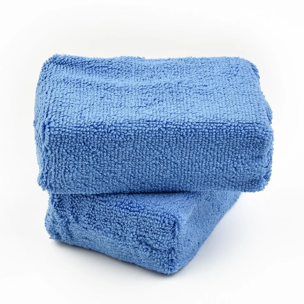 Esponja aplicadora de microfibra para lavado de coche, 12 cm x 8 cm x 3,5 cm, azul, 4/8 unidades