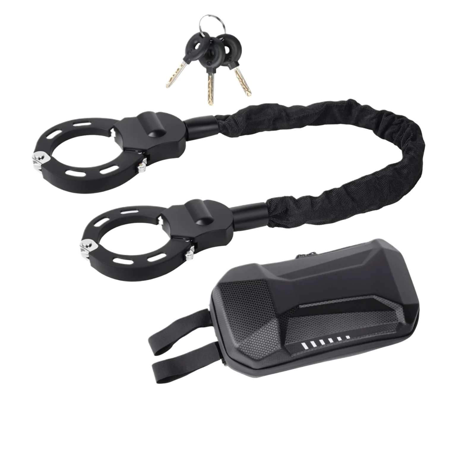Candado Disco Protección antirrobo de Cerradura de Seguridad en Forma de U de Acero de aleación de Alta Resistencia(No Bag)