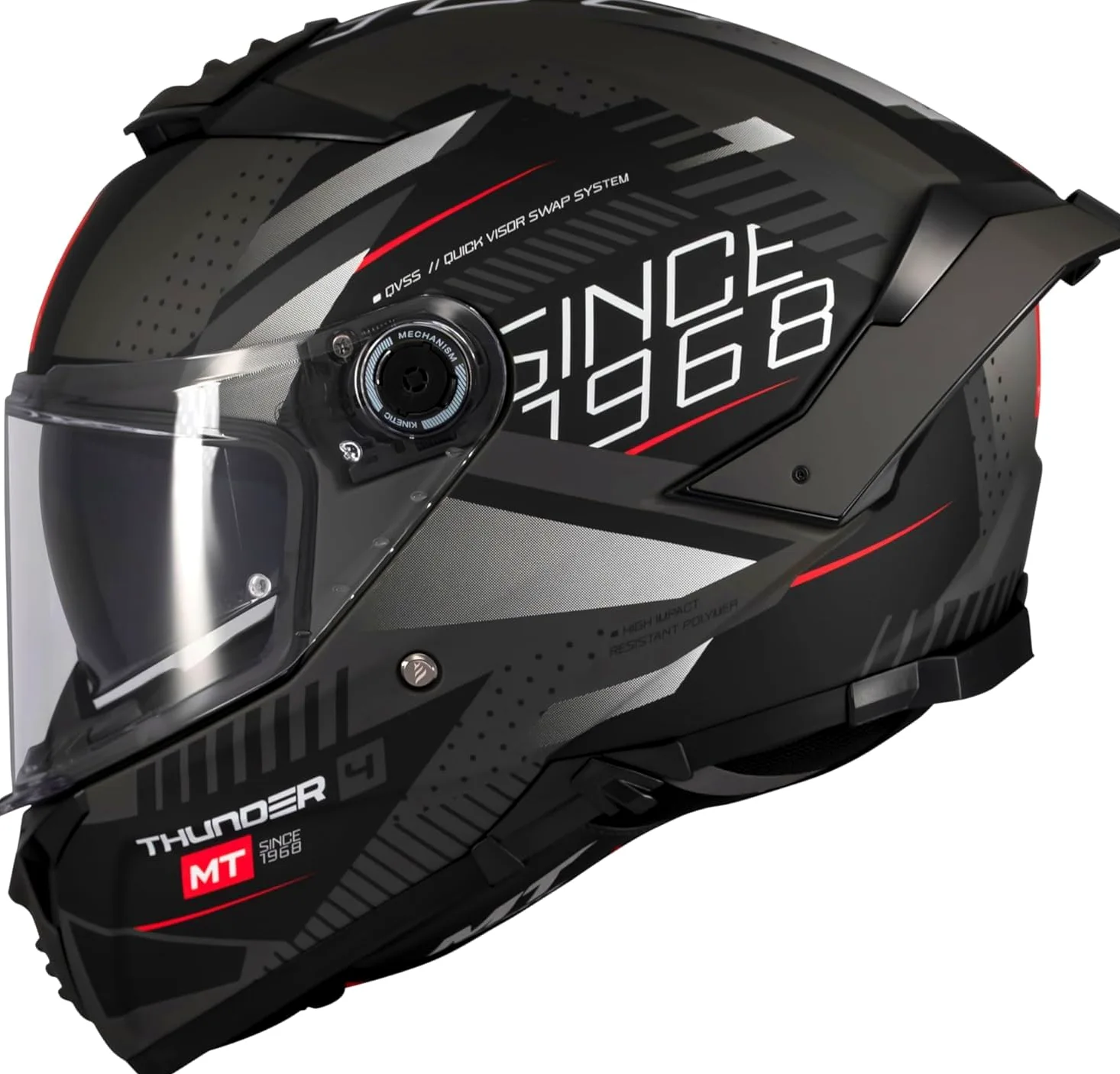 Casco Thunder 4 SV – Casco Moto Integral con Visor Solar Full Vision, Pantalla Antivaho Compatible con Pinlock, Interior Lavable y Calota HIRP | Homologado ECE 22.06 & Dot / Talla 3XL