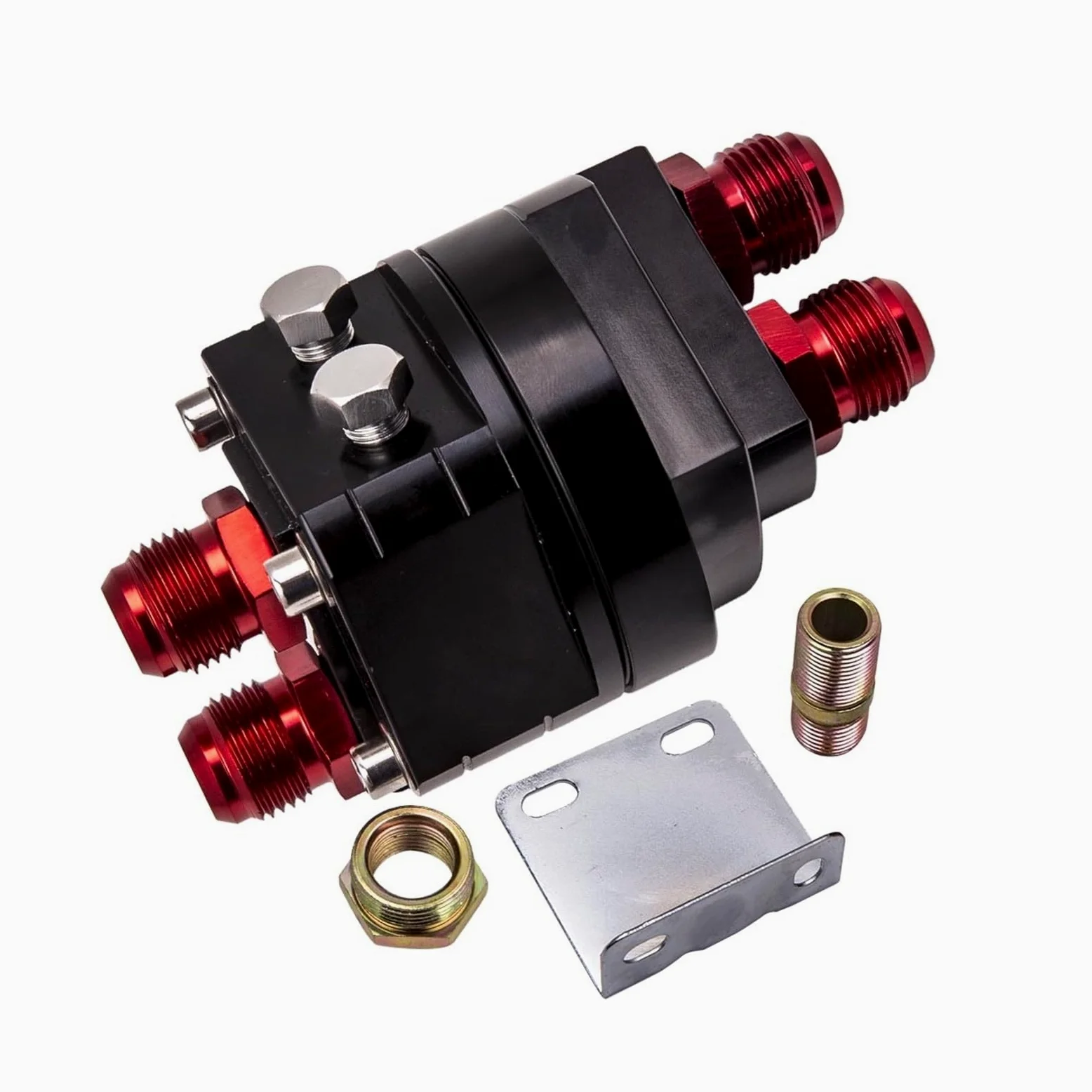 Kit de reubicación de filtro de aceite 10-AN10 con adaptador universal de placa sándwich para enfriador Filtro de aceite motor Filtro de aceite