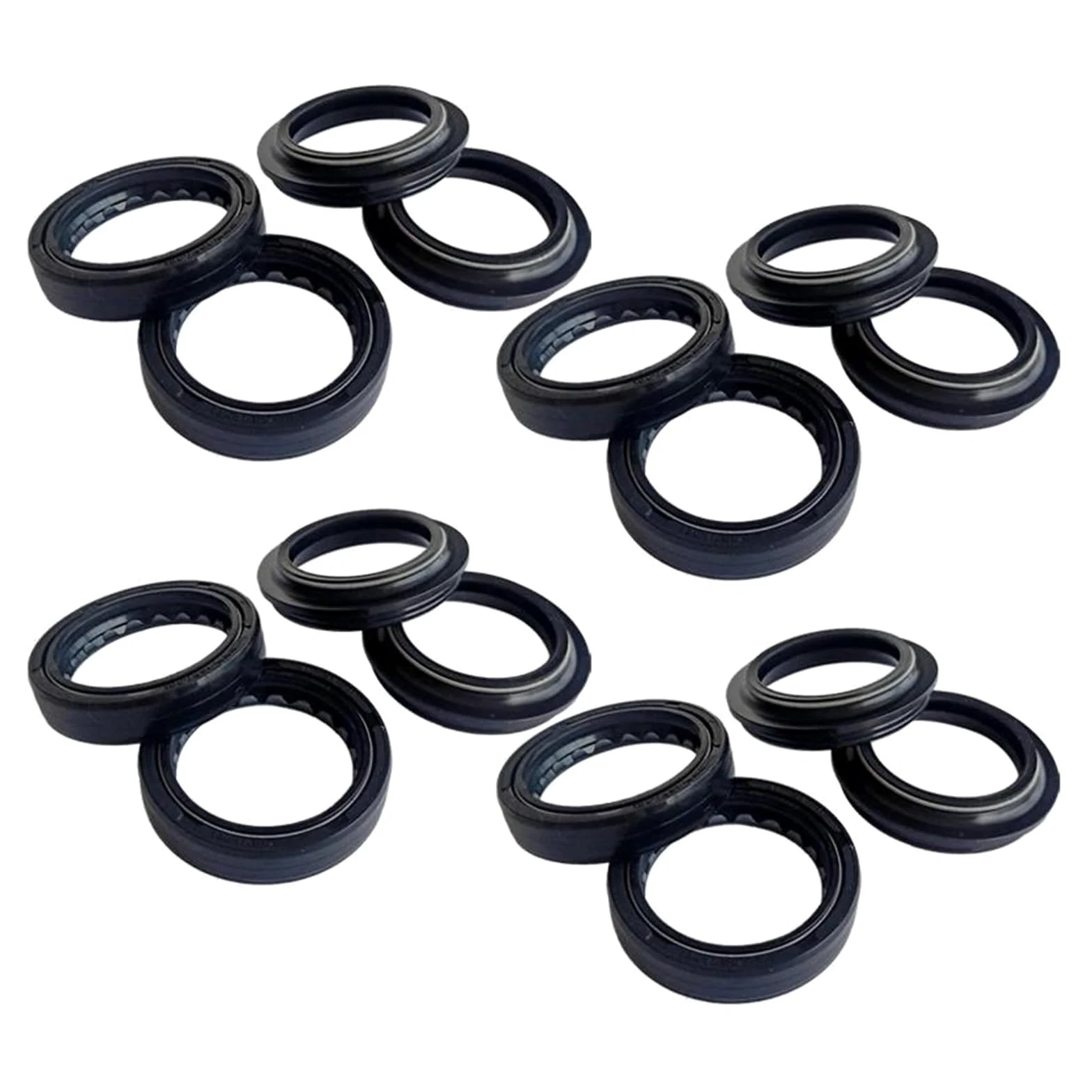Retén Aceite Horquilla Delantera Motocicleta Cubierta Antipolvo Para Amortiguador 37X50X11mm Para EX250F Para Ninja 250R(8pc Seal 8pc Cover)