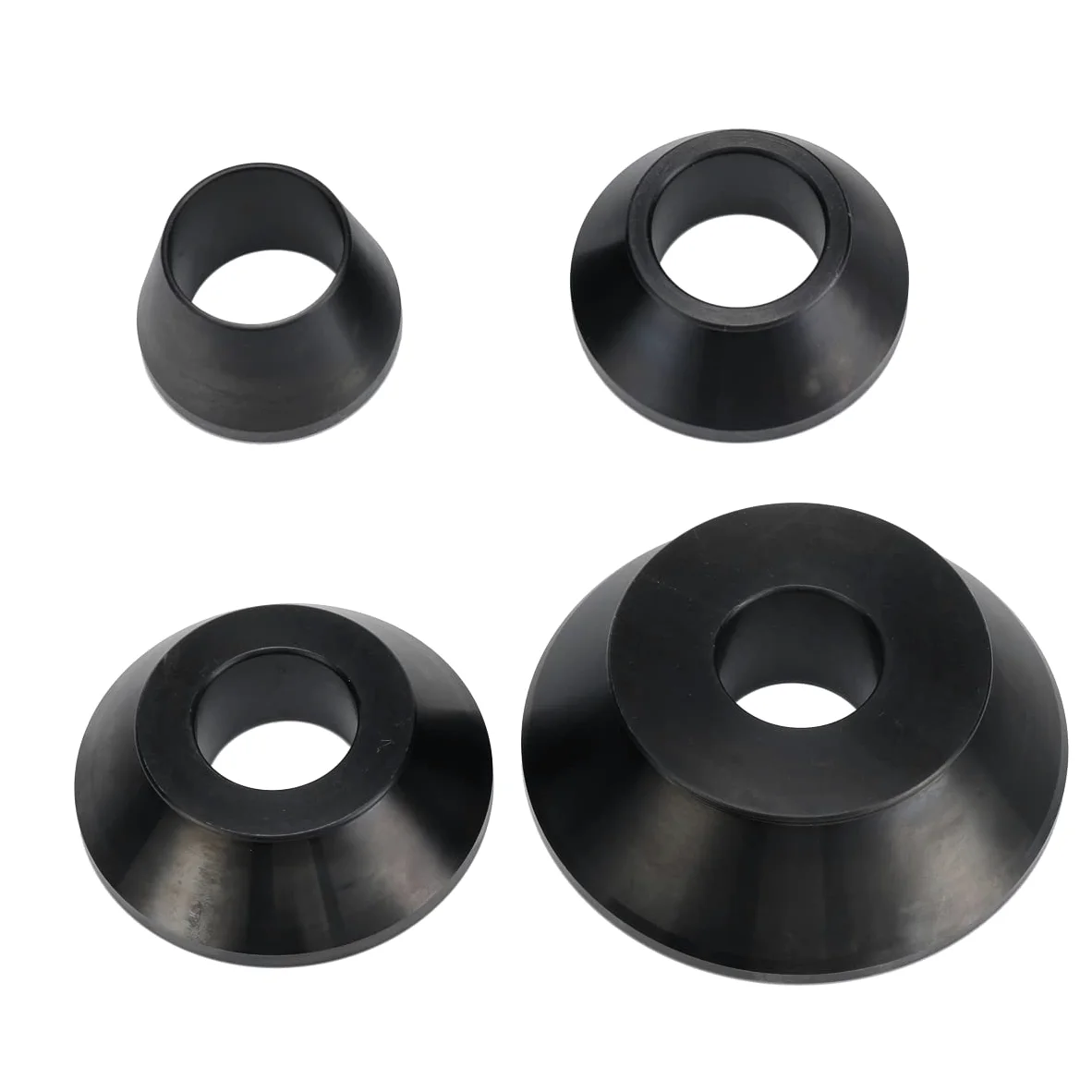 Cono equilibrador de ruedas, juego de 4 conos para máquina equilibradora de neumáticos, Cono de centrado para cambiador manual de neumáticos para eje de 40 mm, acero al carbono #45 para automóvil,