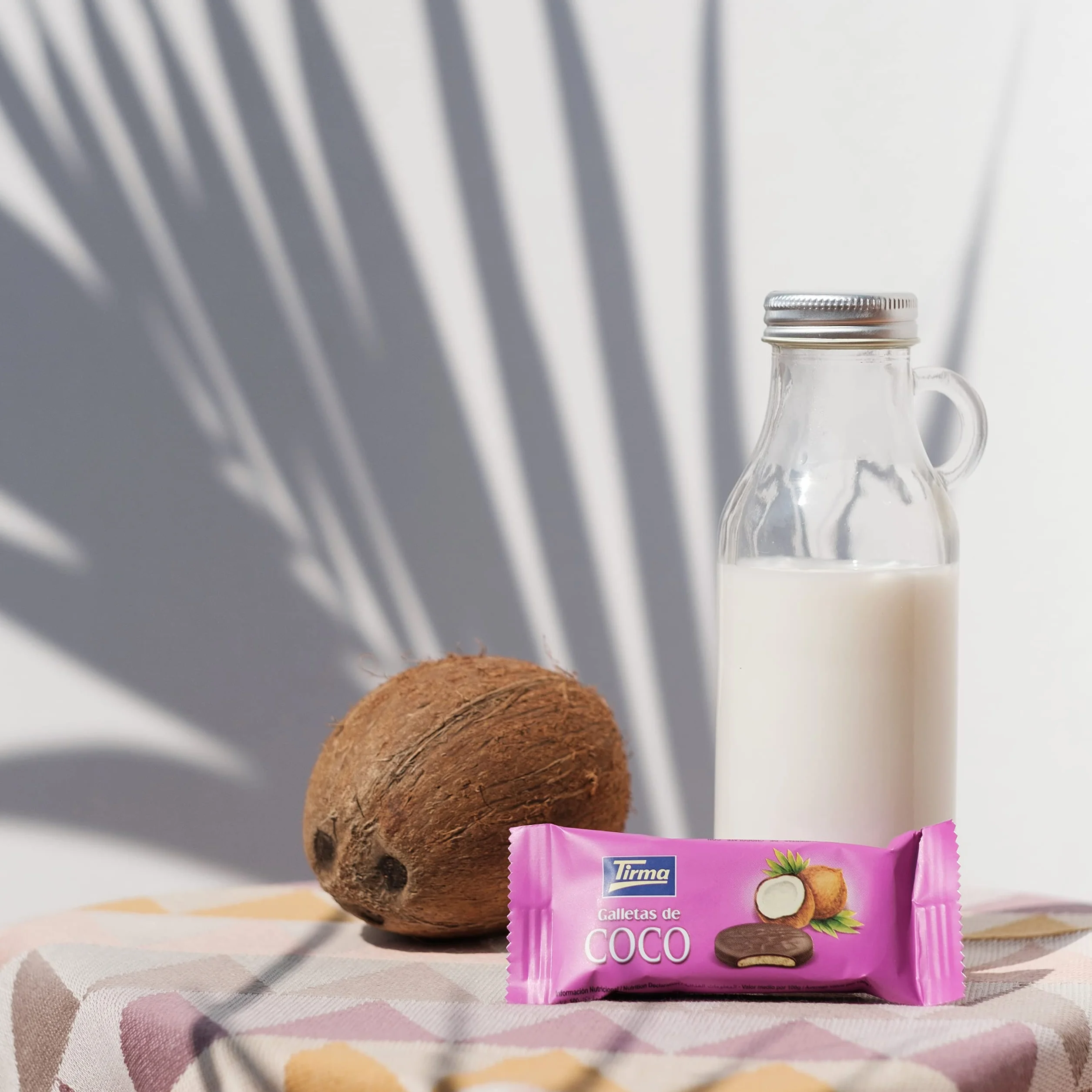 Tirma Galletas con Coco Bañadas en Chocolate con Leche 200g Snack Dulce Canario