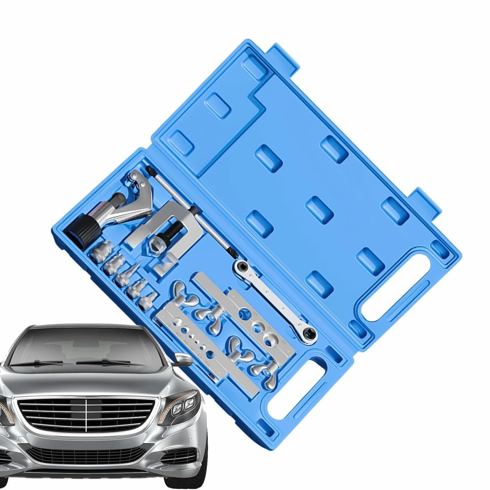 Herramienta Abocardadora Línea Freno Set De Reparación De Tubos Automóvil | Abocardadora Para Tubería Pesado Para Garaje Taller Industria Hogar Exterior Automóvil Camión