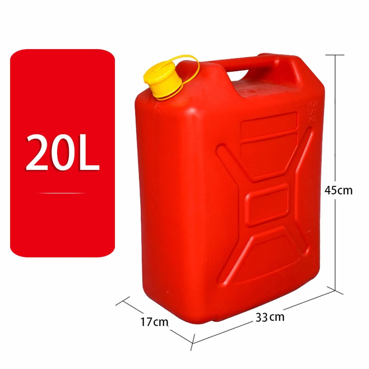 Recipientes para gasolina Bote de gasolina de 5L, 10L, 20L para almacenamiento de combustible Contenedor de aceite diesel Bote con pico vertedor para gasolina y diesel, Bomba manual de sifónx1, Apro