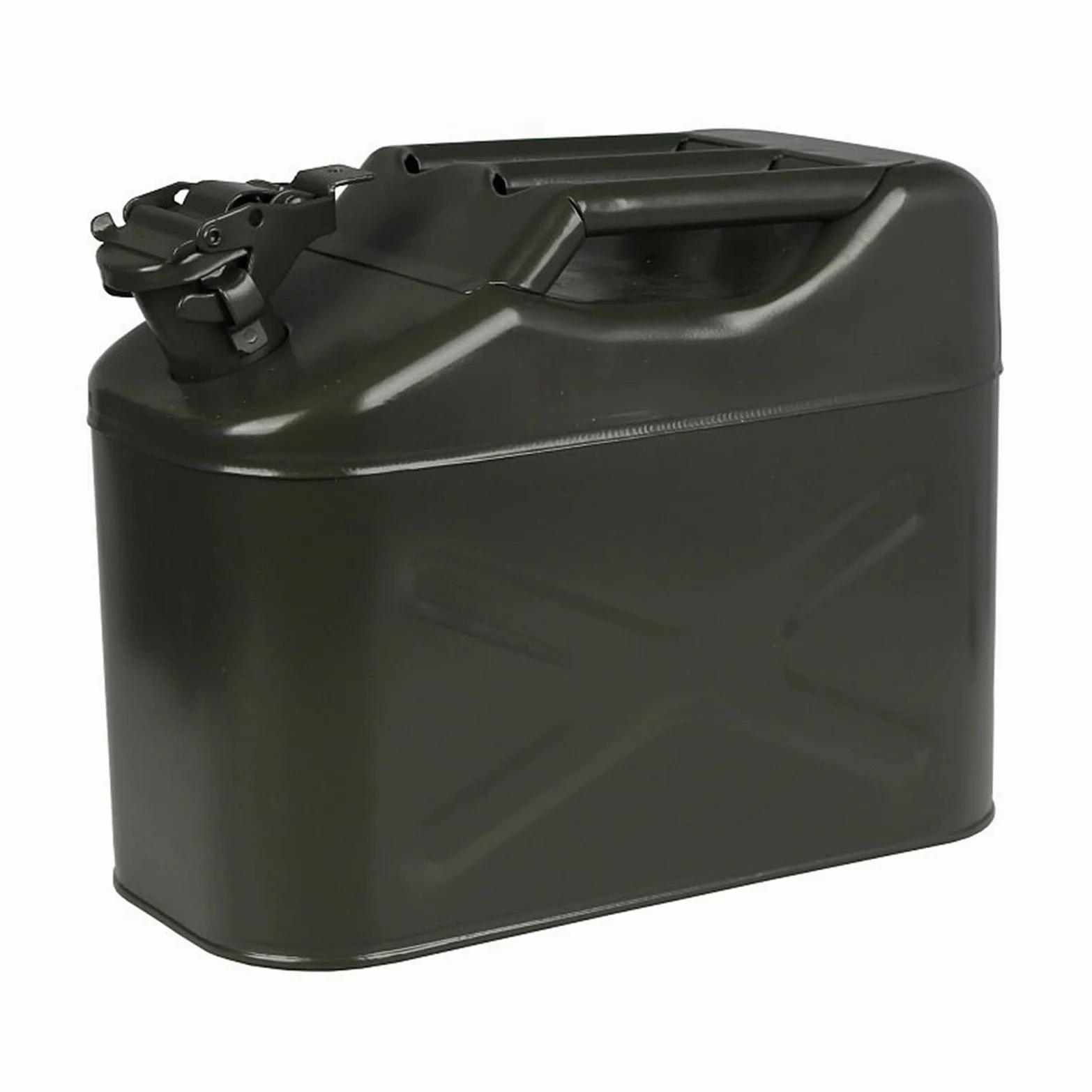 Recipientes para gasolina Tanque de combustible de gasolina de 10 l, contenedor de gasolina, tanque de almacenamiento de combustible de gasolina de respaldo para motocicletas, camiones, verde milita