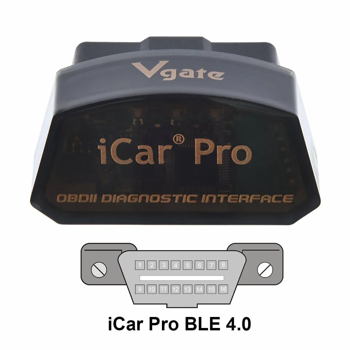 Vgate iCar Pro Bluetooth 4.0 (BLE) OBD2 Fault Code Reader OBDII Code Scanner Car Check Engine Light para iOS/Android | Lector de código de falla, OBDII, luz de comprobación de motor de coche, compatible con iOS/Android