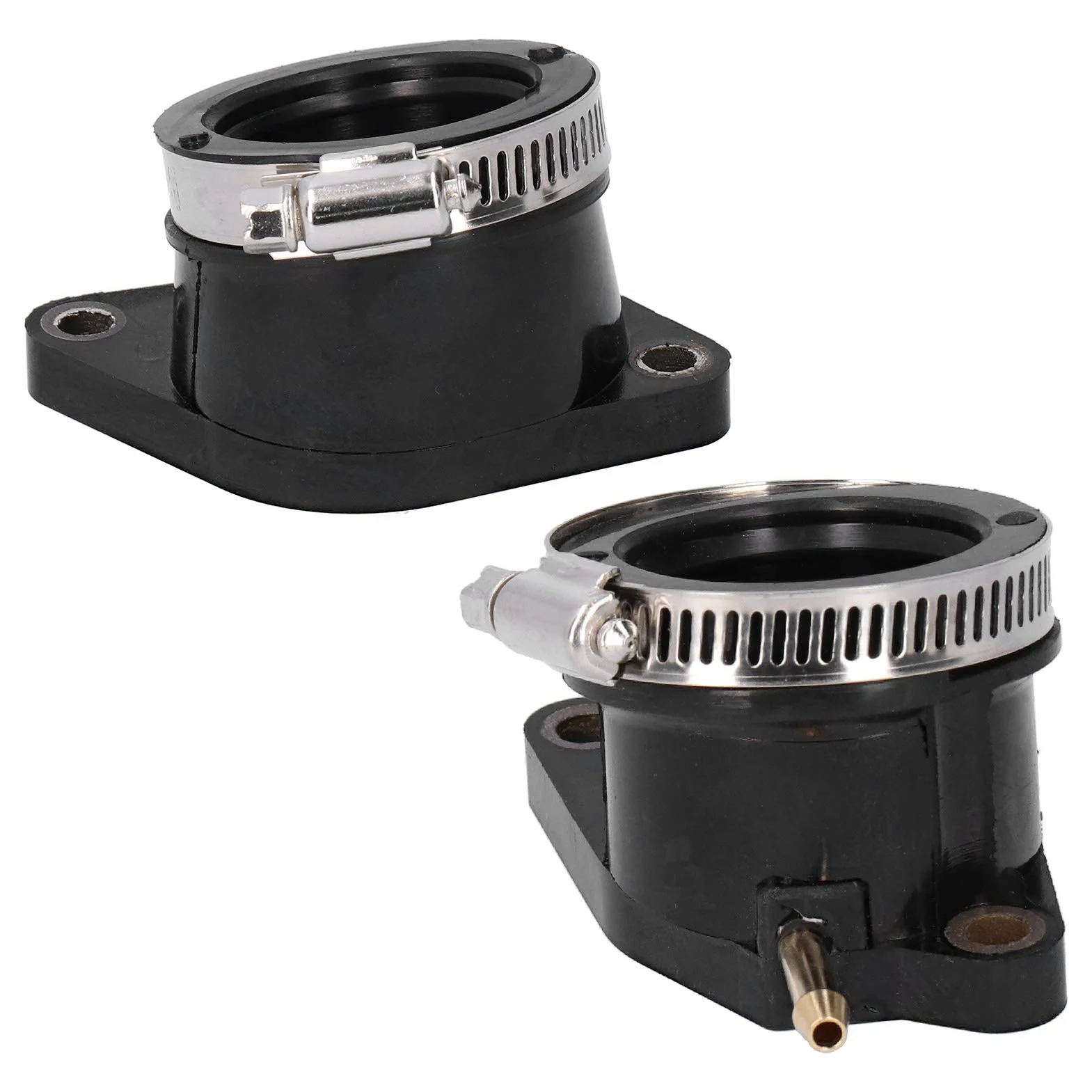 Botas de colector de admisión de carburador, 5LP ‑ 13586‑01‑00 Conector de colector de admisión de carburador de 2 piezas apto para Yamaha Raptor 660 660r 2001‑2005