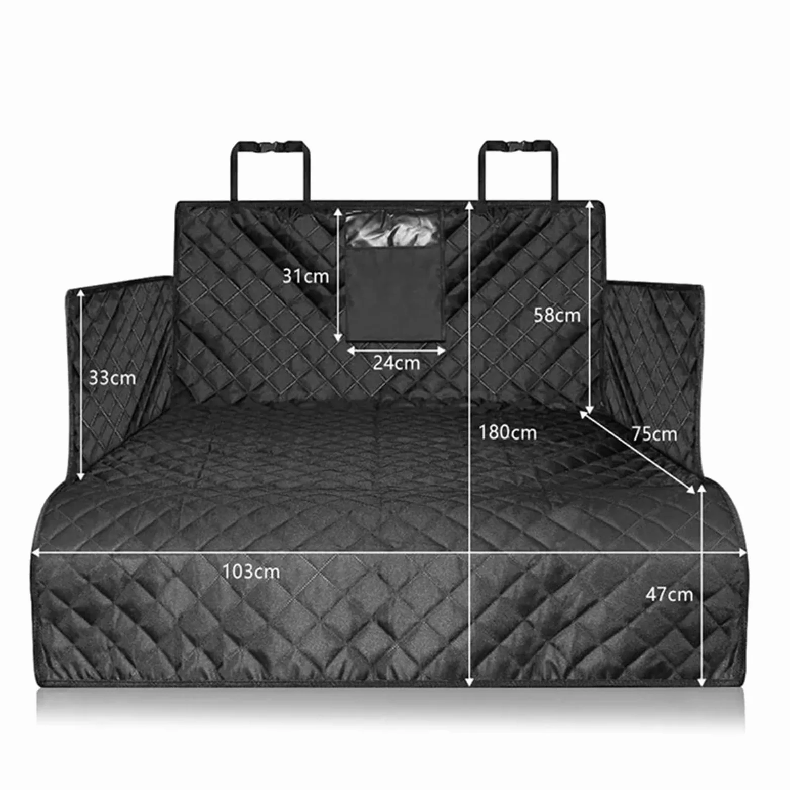Cubremaletero Funda Impermeable de Tela Oxford para Asiento Maletero Coche, portátil, para Mascotas, para Viajes, protección para SUV