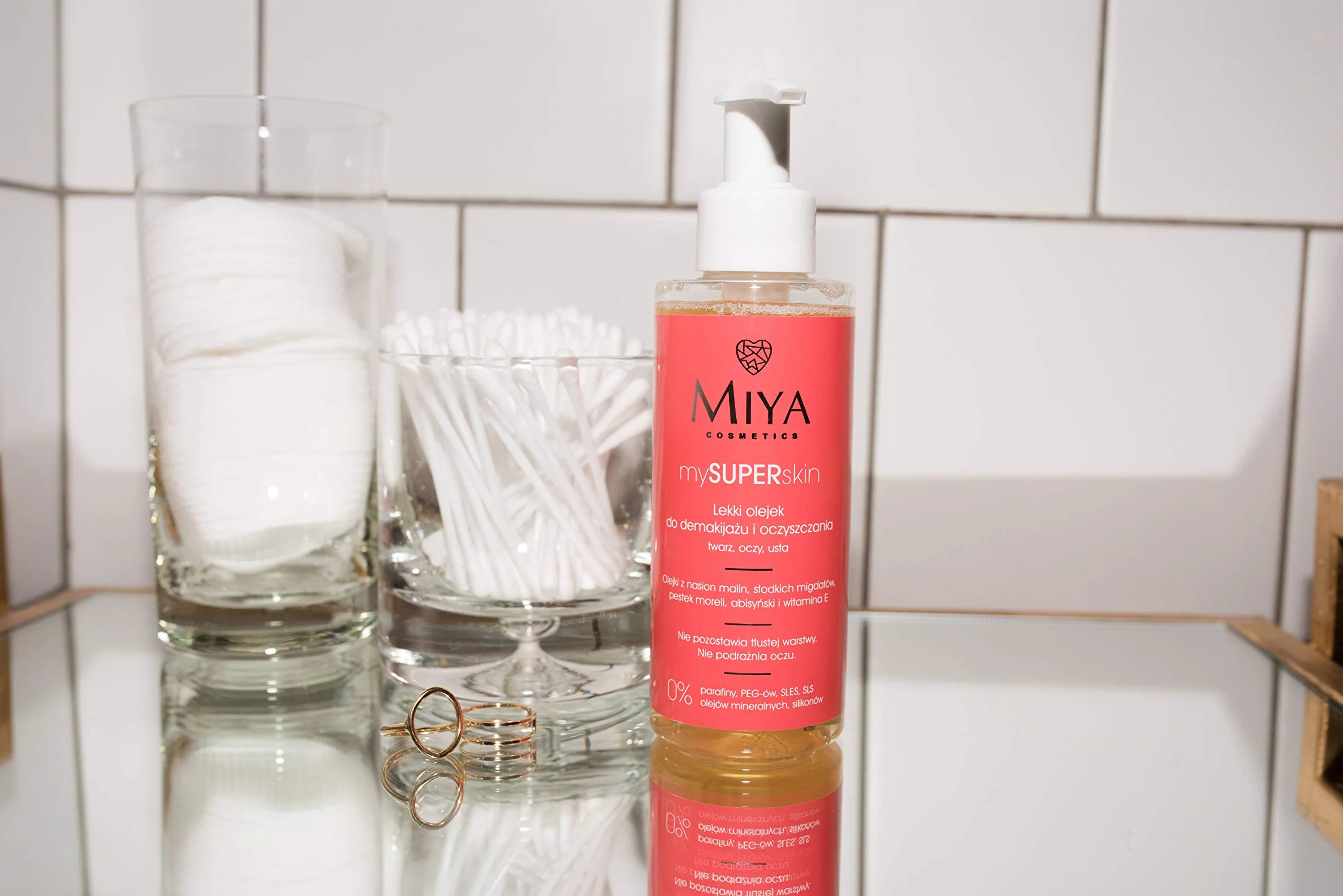 Miya Cosmetics Light Aceite Desmaquillante Facial 140 ml con Semillas de Frambuesa y Aceite de Almendras Dulces