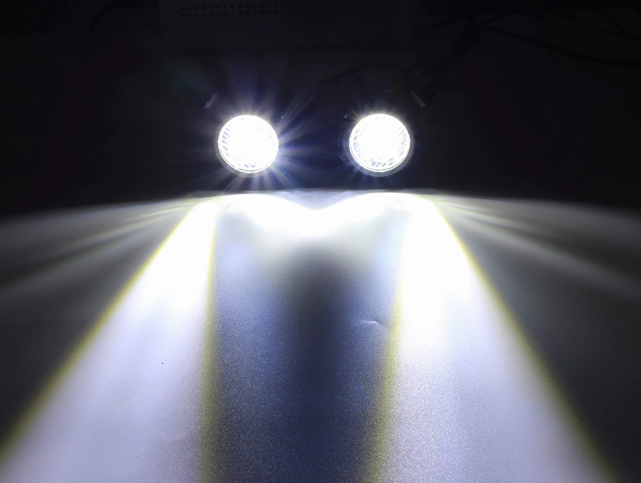 Faros LED adicionales para moto, 2 unidades de luces antiniebla adicionales con certificado E-Mark E, universal