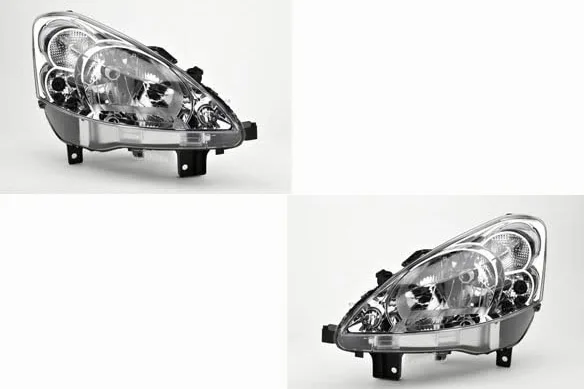 Johns, juego de faros compatible con Peugeot Partner (7) 04/08-02/12, juego de faros H4 izquierdo y derecho