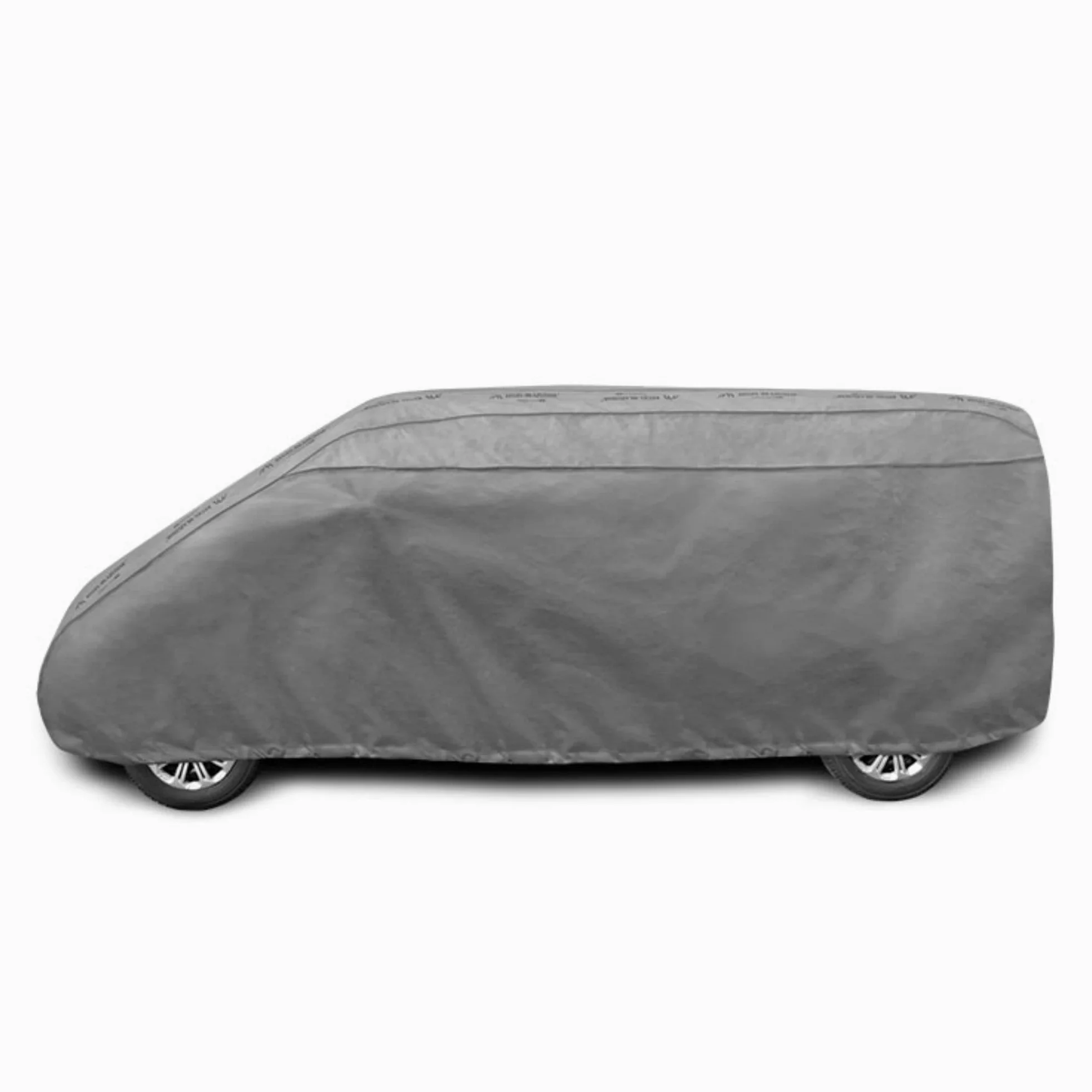 Cubierta para coche impermeable – Gris para exterior transpirable para furgonetas y vehículos, protector contra arañazos, clima y suciedad - Bolsa de almacenamiento