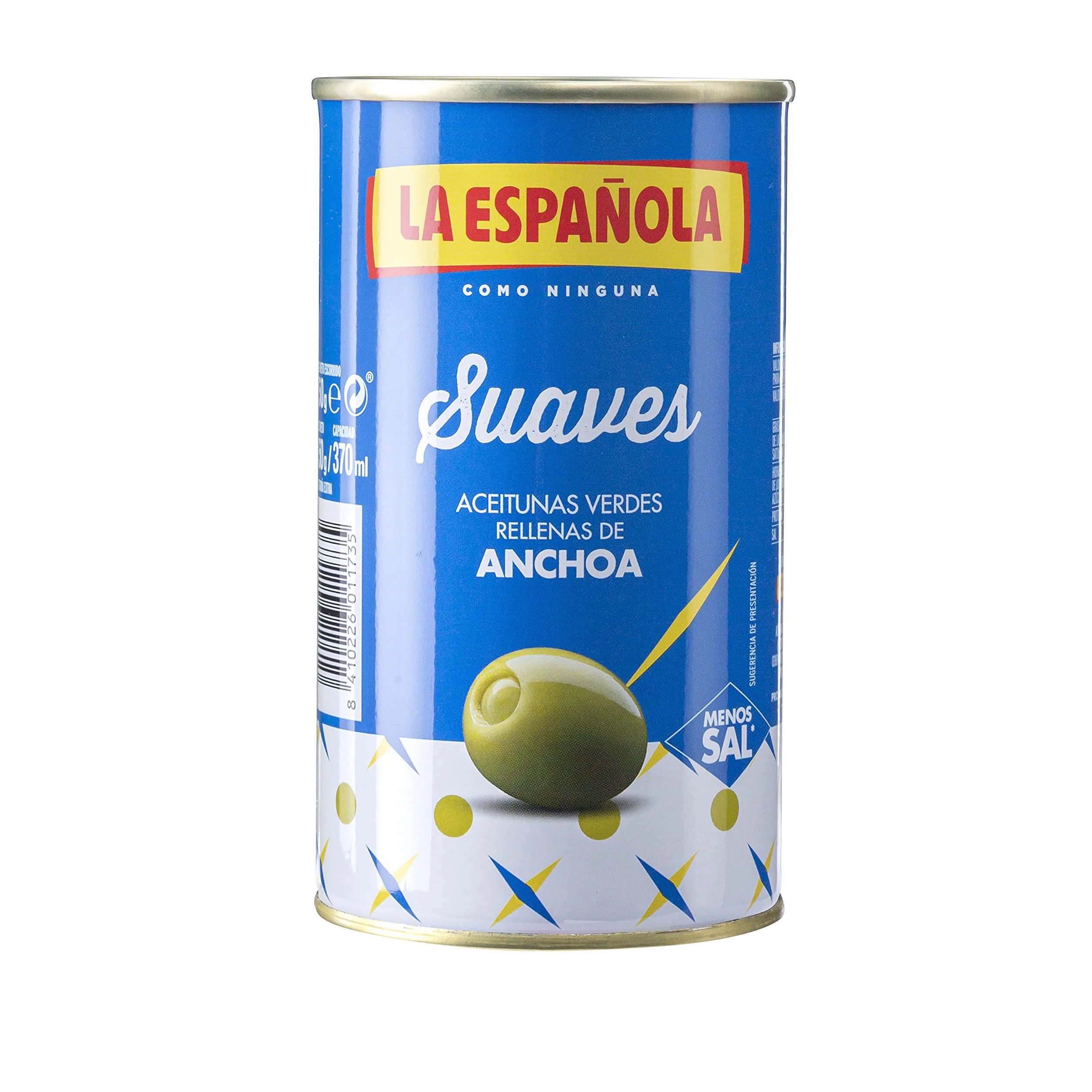 Aceituna Rellena de Anchoa Suave 150 gr Paquete 12 Unidades