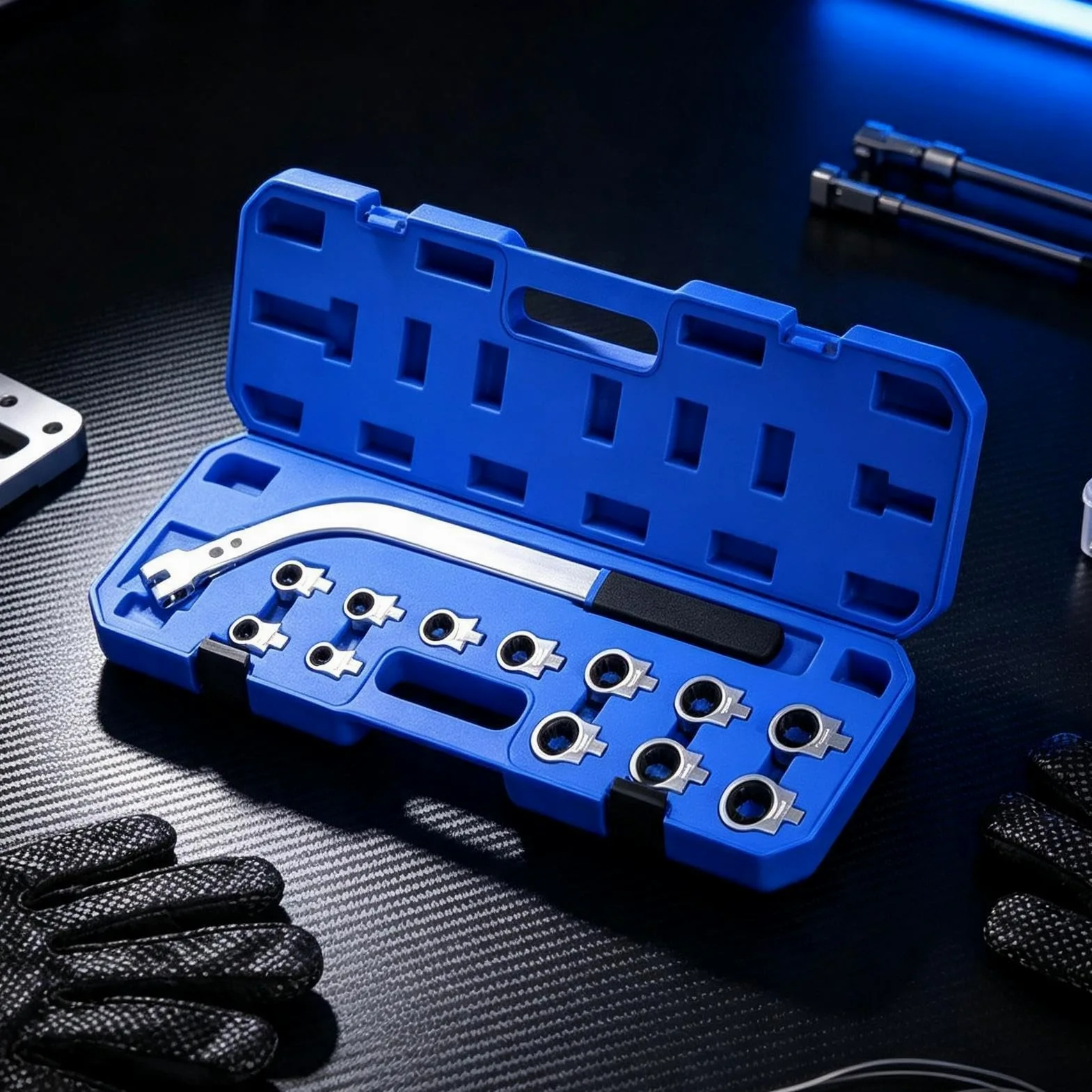Juego De Herramientas Correa Serpentina Kit De Llaves Auxiliares Para | Juego Llaves Tensor Correa Para Taller Garaje Hogar Carretera Industria Sedán Camión Motor Automotri