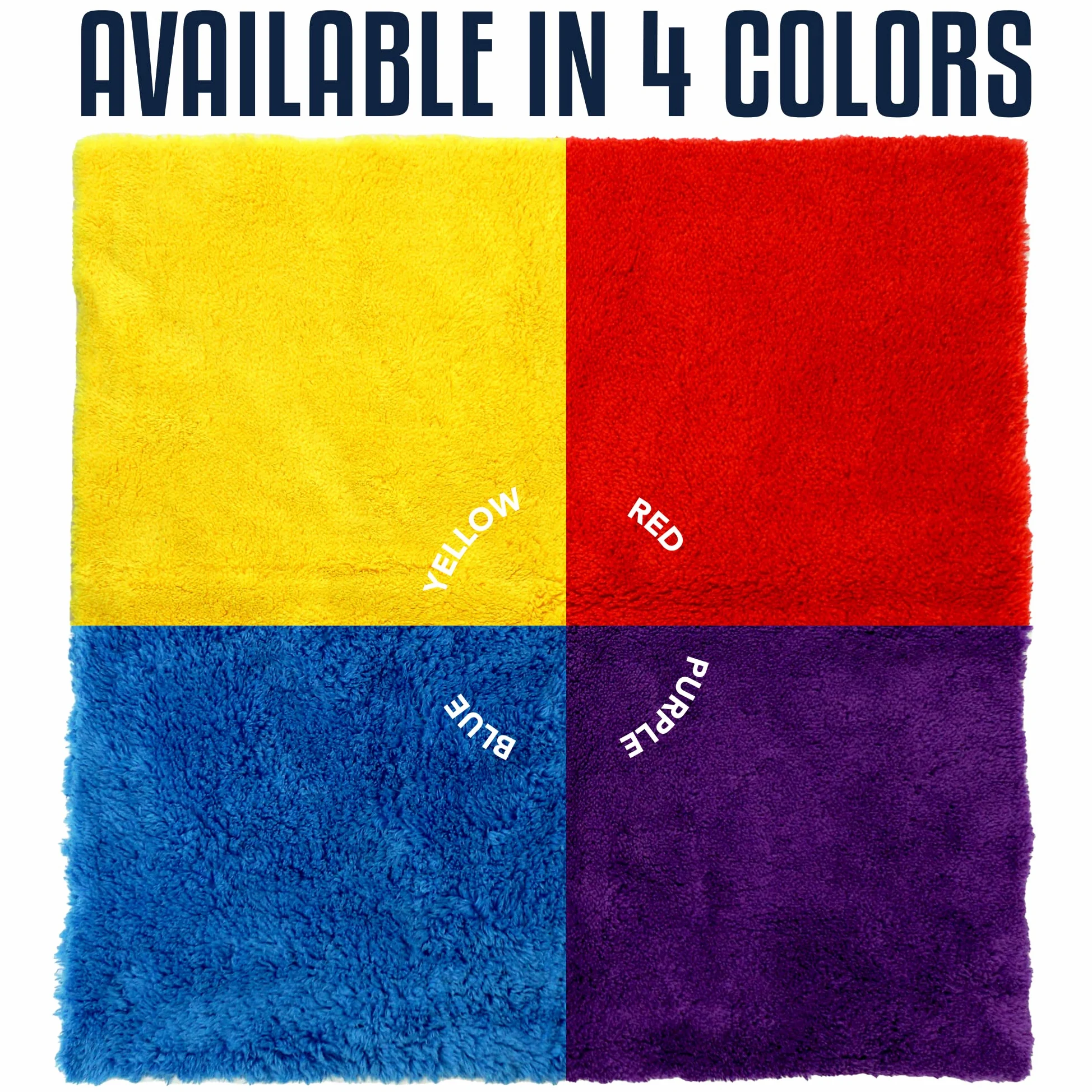 PROJE' PurplePRO - Toalla de secado de microfibra púrpura para automóviles, paño de limpieza ultra absorbente, toalla de detalles exteriores e interiores de automóviles, 500 g/m², 16 x 16 pulgadas