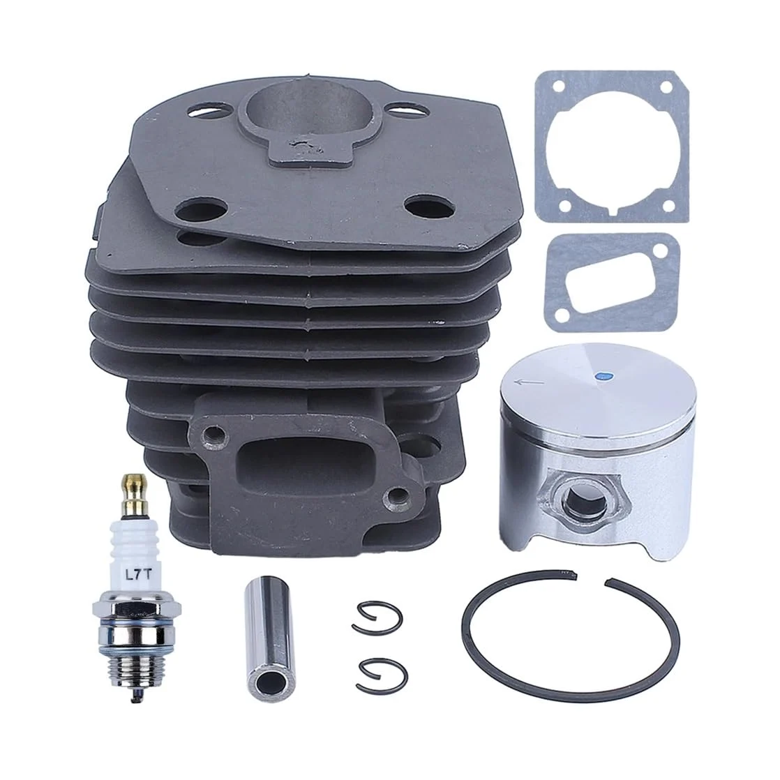 Pieza DE Recambio Kit de Junta de pistón de Cilindro de 44 mm Compatible con Repuesto de Motosierra chapada 350 351 353 346XP 157A