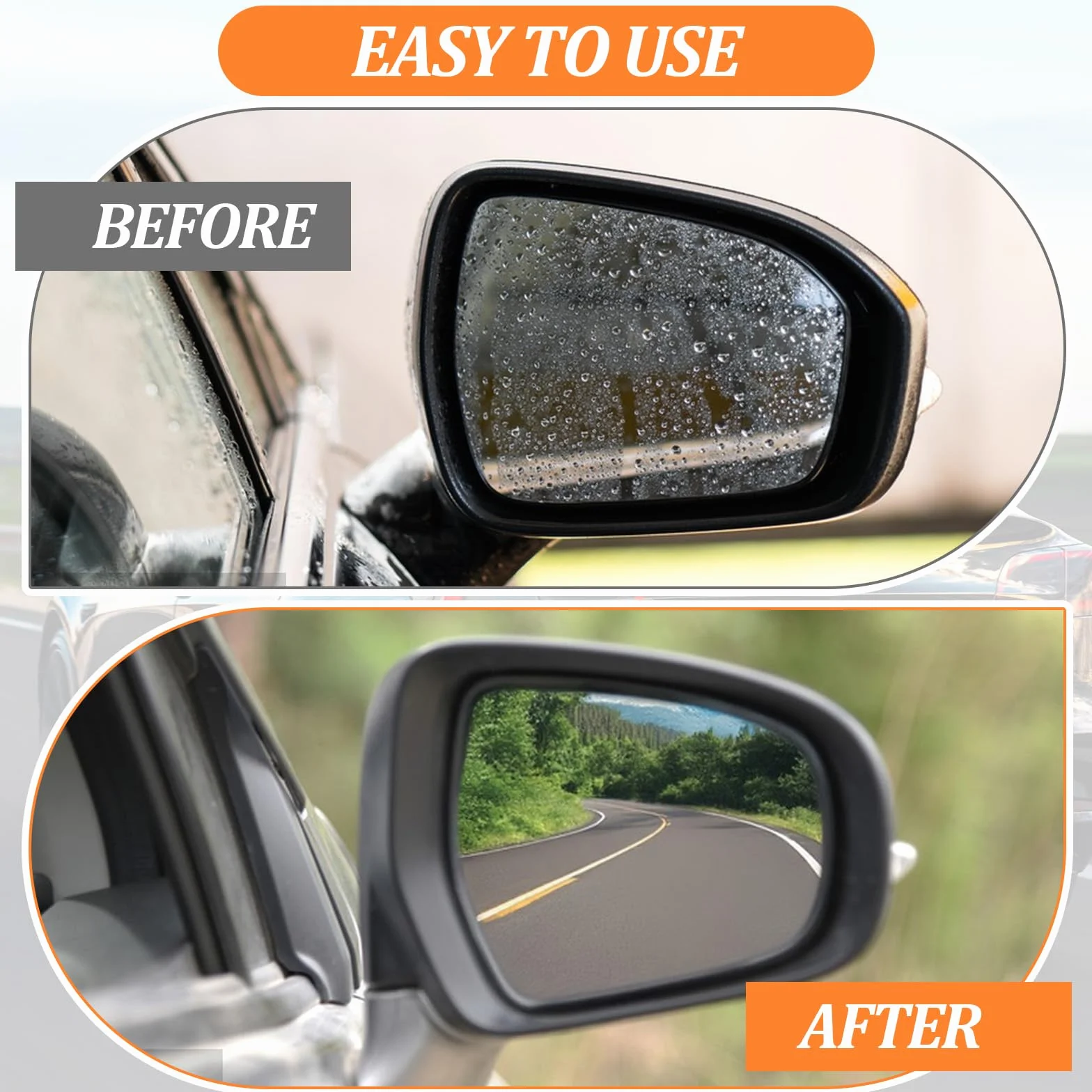 Limpiacristales de silicona para coche, pequeño limpiacristales de ducha, versátil para ventanas de coche, espejos, cristal, cocinas, baño (negro)