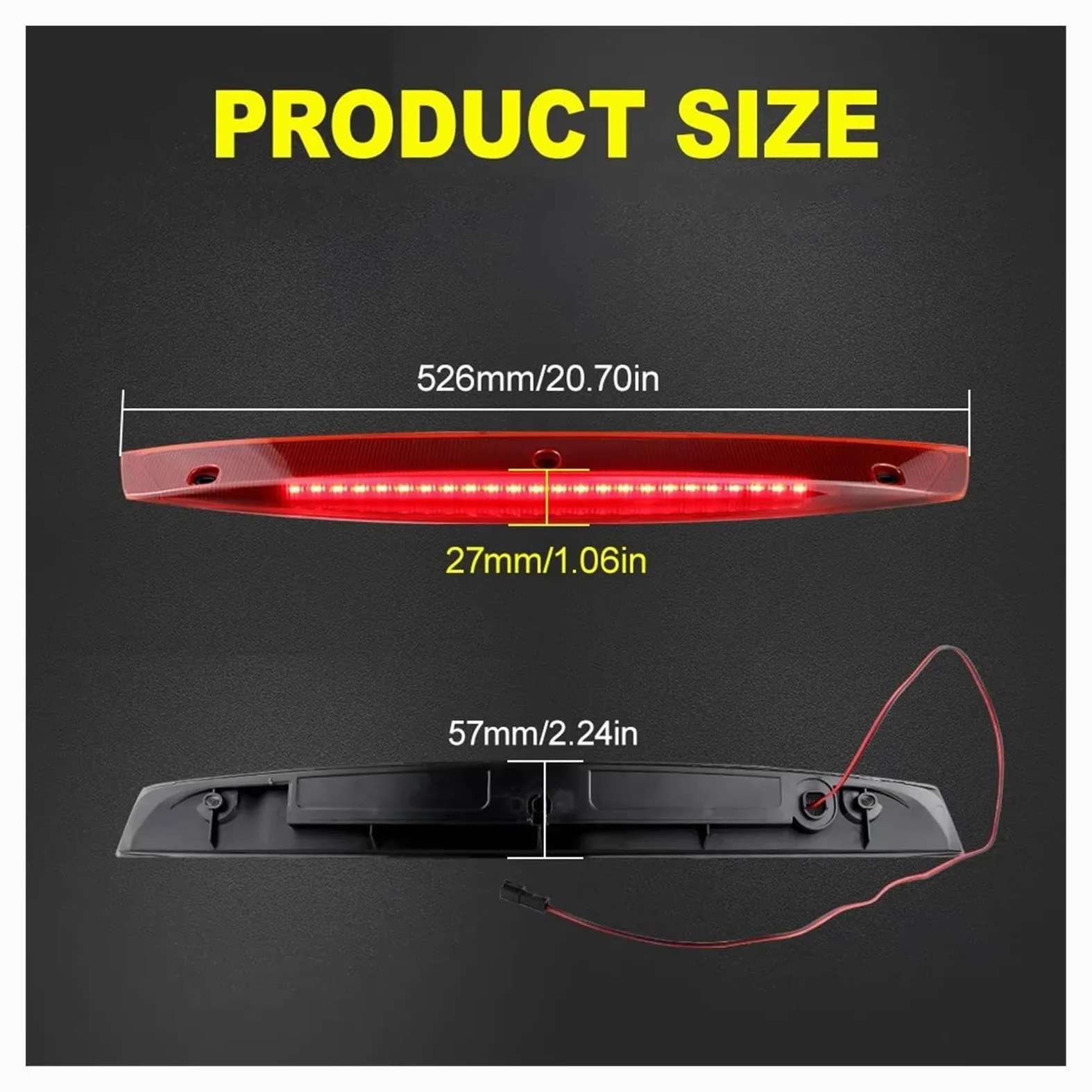LED lámpara de freno central Para Benz para Vito para Viano W639 LED de montaje alto tercera luz de freno lámpara de señal trasera CANbus A6398200056