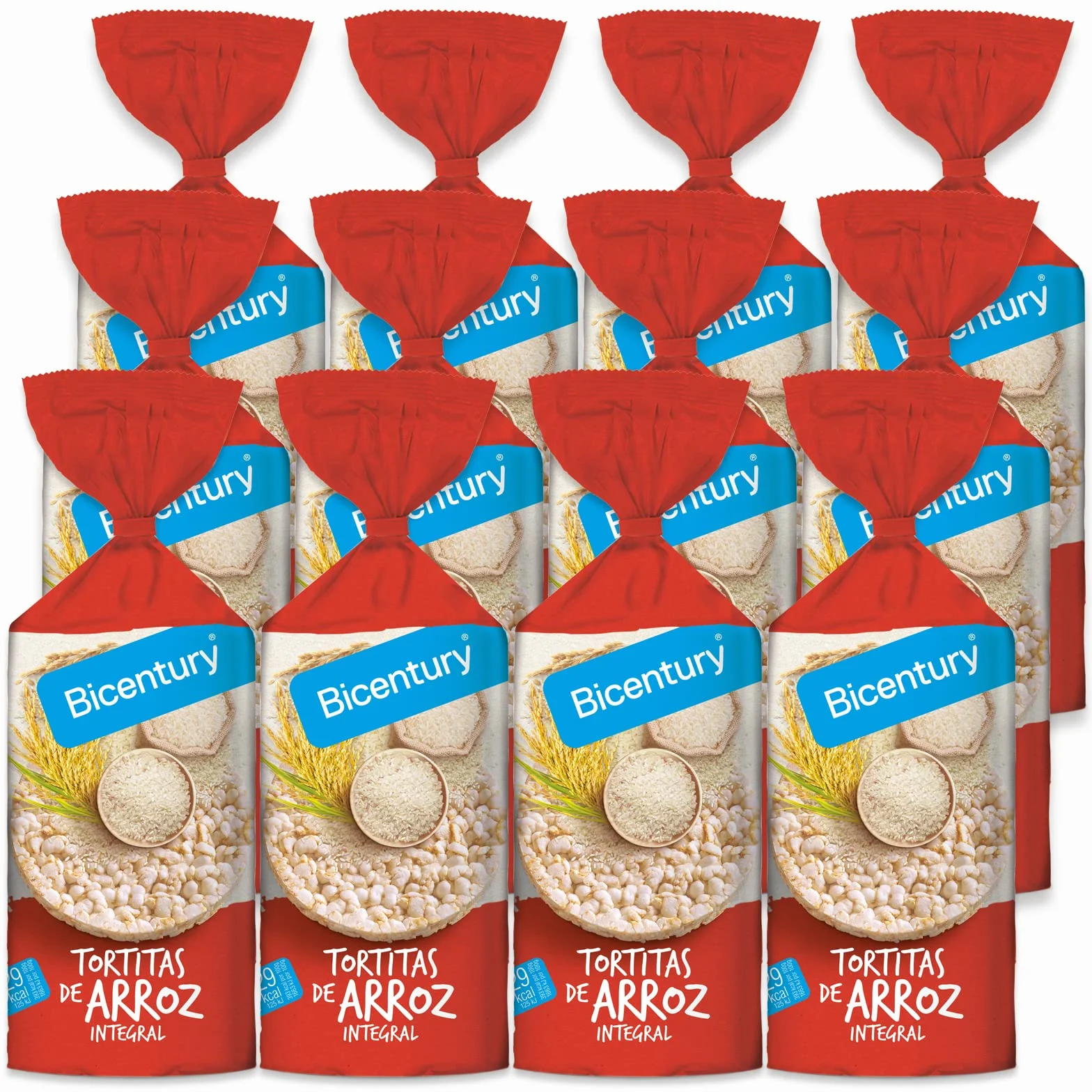 Tortitas de arroz integral Bicentury (12 unidades)
