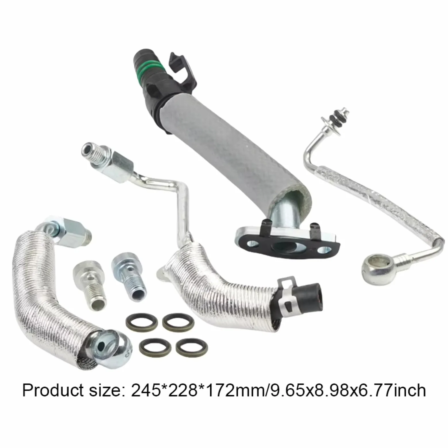 manguera Compatible Con Buick Para Encore 2013 2014 2015 2016 2017 2018 2019 2020 2021 Línea Drenaje Retorno Aceite Para Turbo Kit Tubería De Alimentación Aceite 55592600