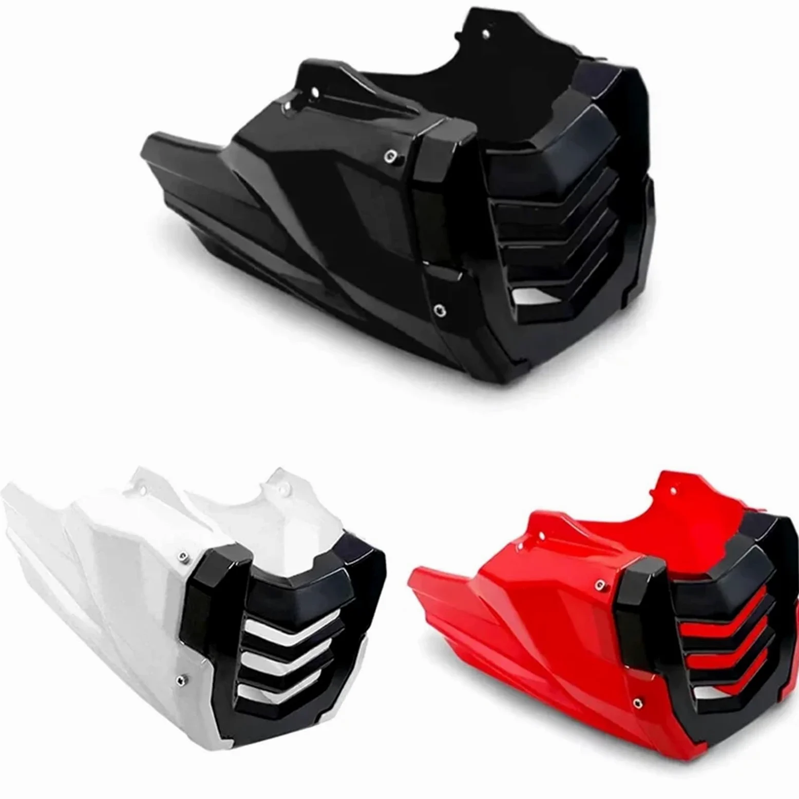 Alas para Moto Protector de Motor de Motocicleta, Cubierta Protectora bajo carenado, Compatible con Honda MSX125 Deflector Aire(Black)