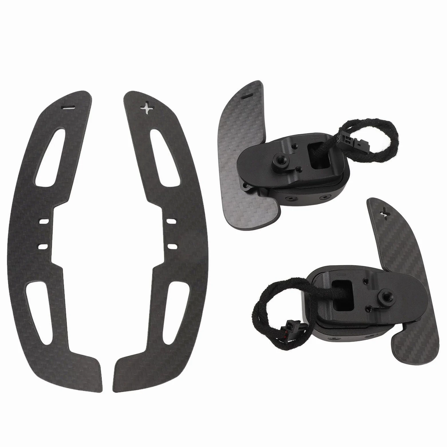 Paleta de del Volante, Paletas de Magnéticas de Aleación de Metal de Fibra de Carbono Seca de Acción Magnética, Paleta de de Fibra de Carbono con Patrón de Tejido Liso 1x1 para AMG C43 C63
