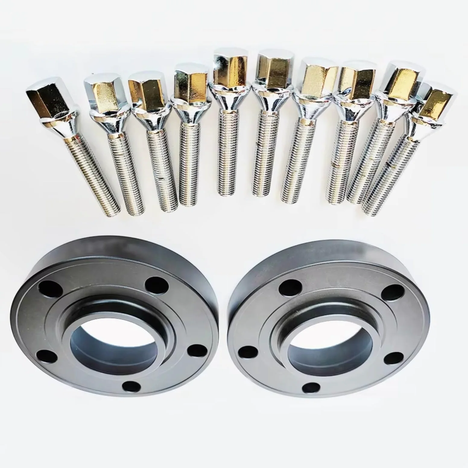 2 Piezas 5X120 Accesorios De Modificación Espaciadores De Rueda Con Perno 72,6 12x1,5 Compatible Con E30 E36 E38 E60 E65 E90 E91 E92 E93 F01 F02 Espaciadores Rueda Coche