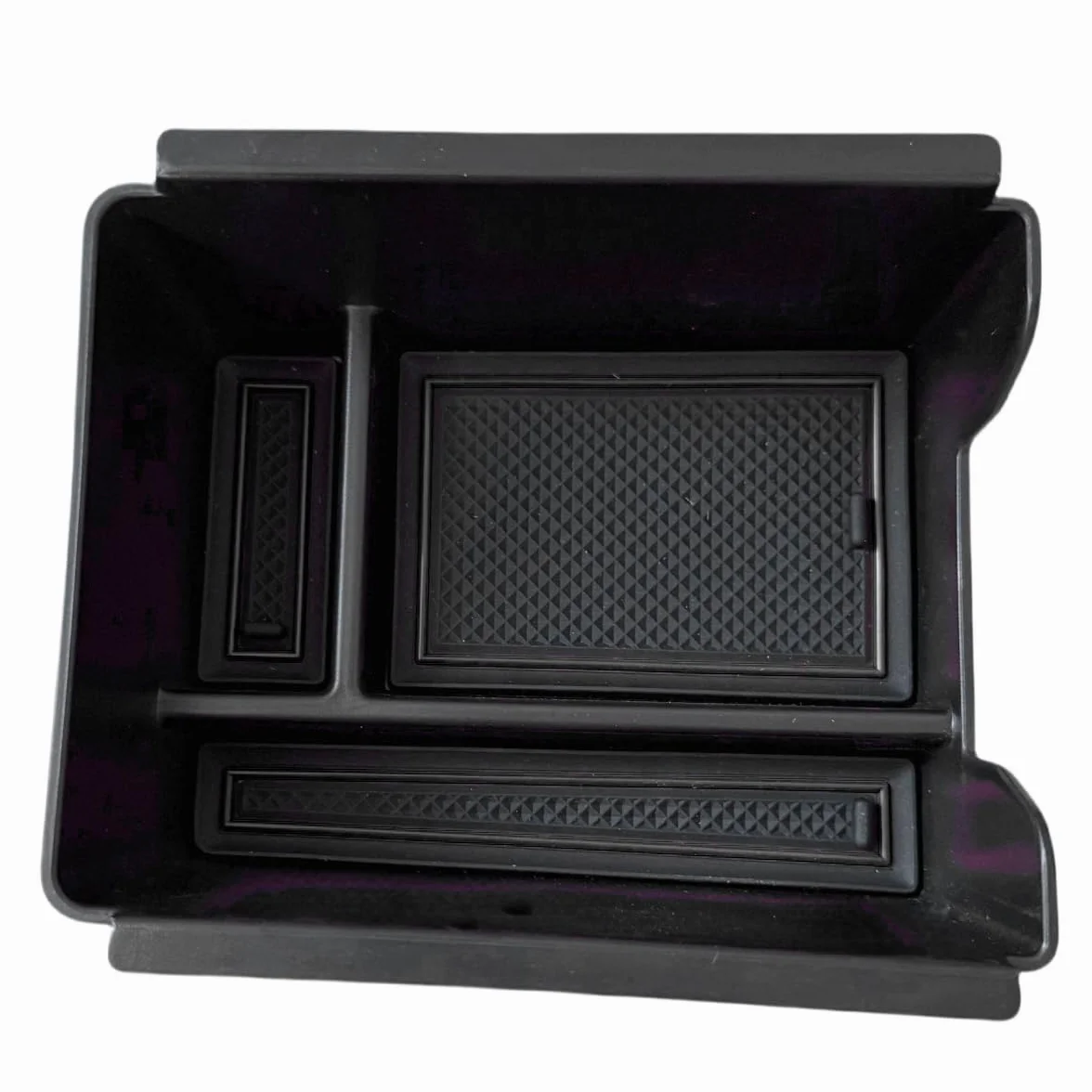 】Duster 3 compartimento de almacenamiento para consola central para Dacia Duster 3 2024-2025 2026 accesorios reposabrazos caja de almacenamiento organizador (sin freno de mano, negro)