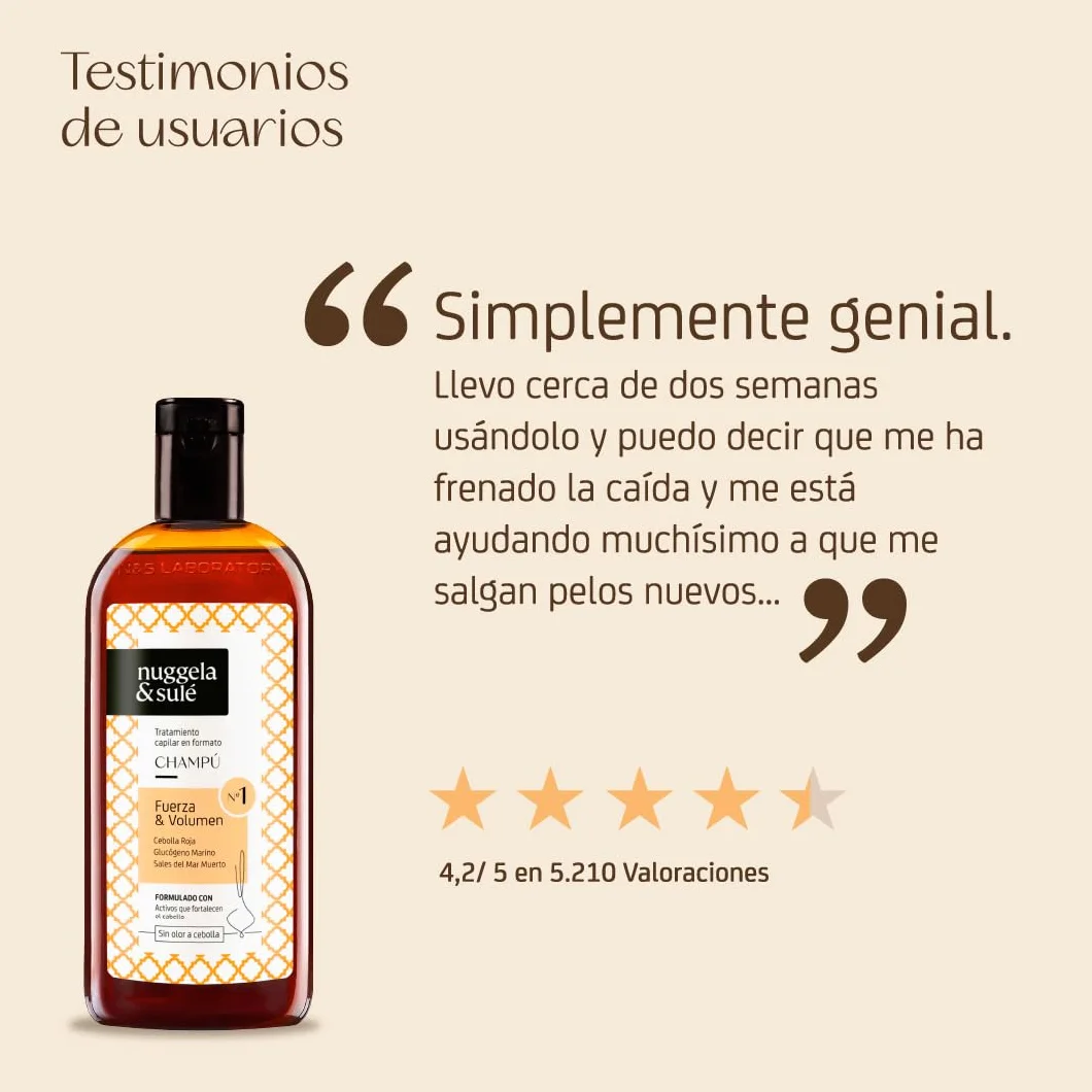 Nuggela & Sulé Champú Nº1 Fuerza & Volumen 250 ml