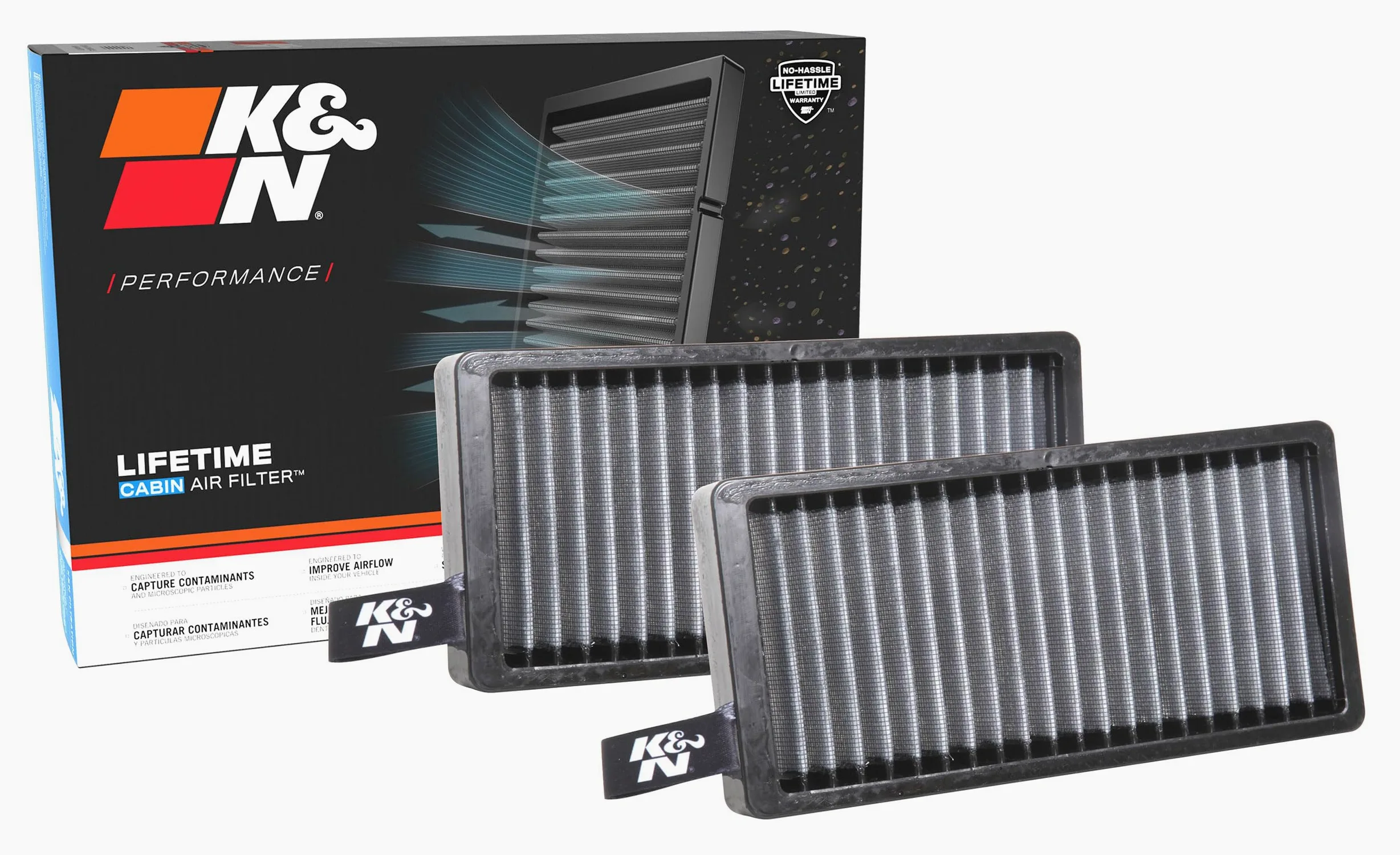 K&N Filtro de Habitáculo compatible con BMW i3 0.6/X1 2.0/X2 2.0 & Mini Cooper 1.5/2.0 (2 piezas) (VF2060)