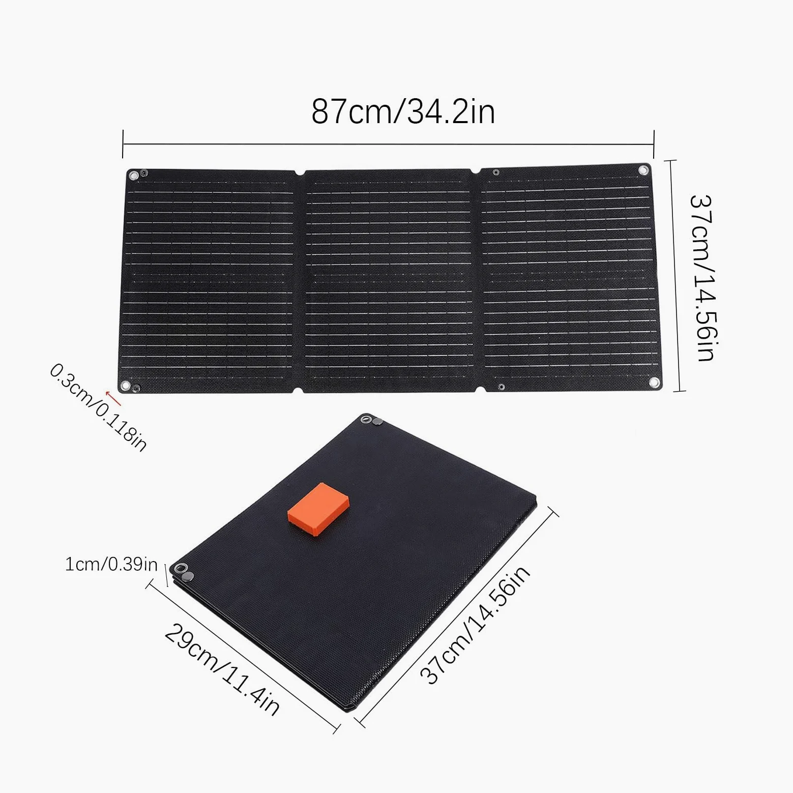 Cargador de automóvil solar, mantenedor de cargadores de batería de | 12-24V Automático, mantenedor flexible impermeable plegable para